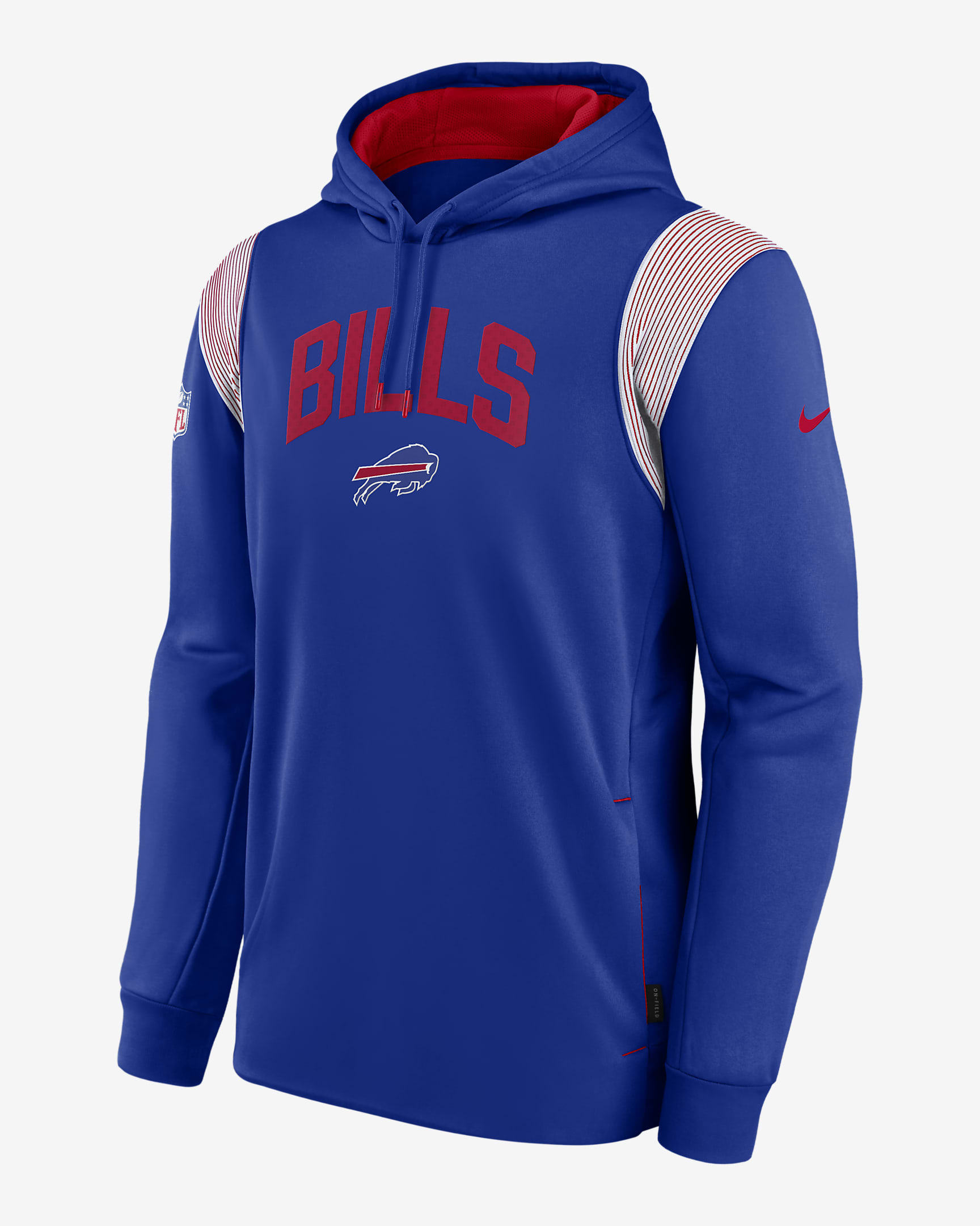Nike Therma Athletic Stack (NFL Buffalo Bills) Men's Pullover Hoodie ...