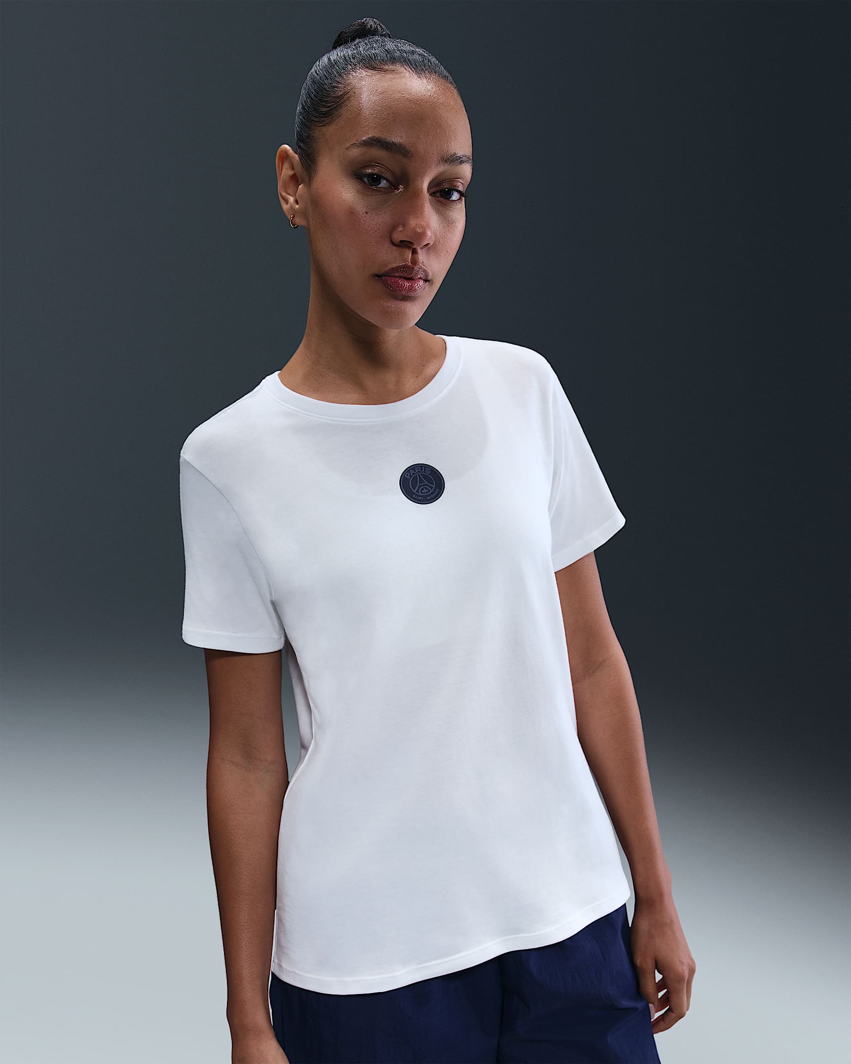 Paris Saint-Germain Nike Kadın Futbol Tişörtü - Beyaz