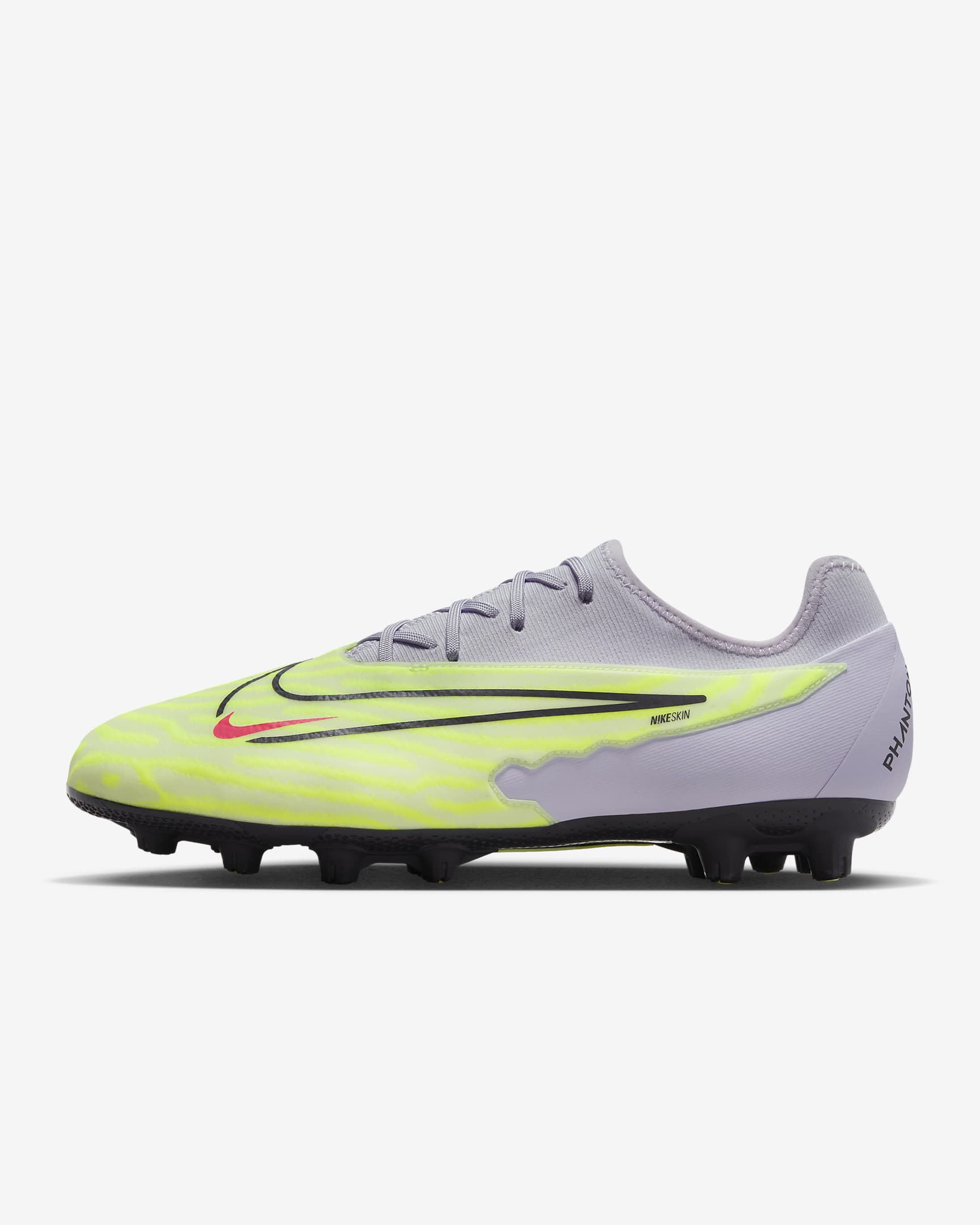 Nike Phantom GX Pro Hard-Ground Low-Top Soccer Cleats - Barely Volt/Barely Grape/Gridiron
