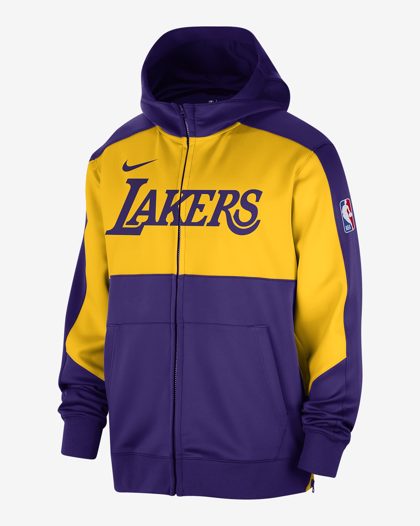 Los Angeles Lakers Showtime Sudadera con capucha y cremallera completa Nike Dri-FIT NBA - Hombre - Field Purple/Amarillo/Negro/Field Purple