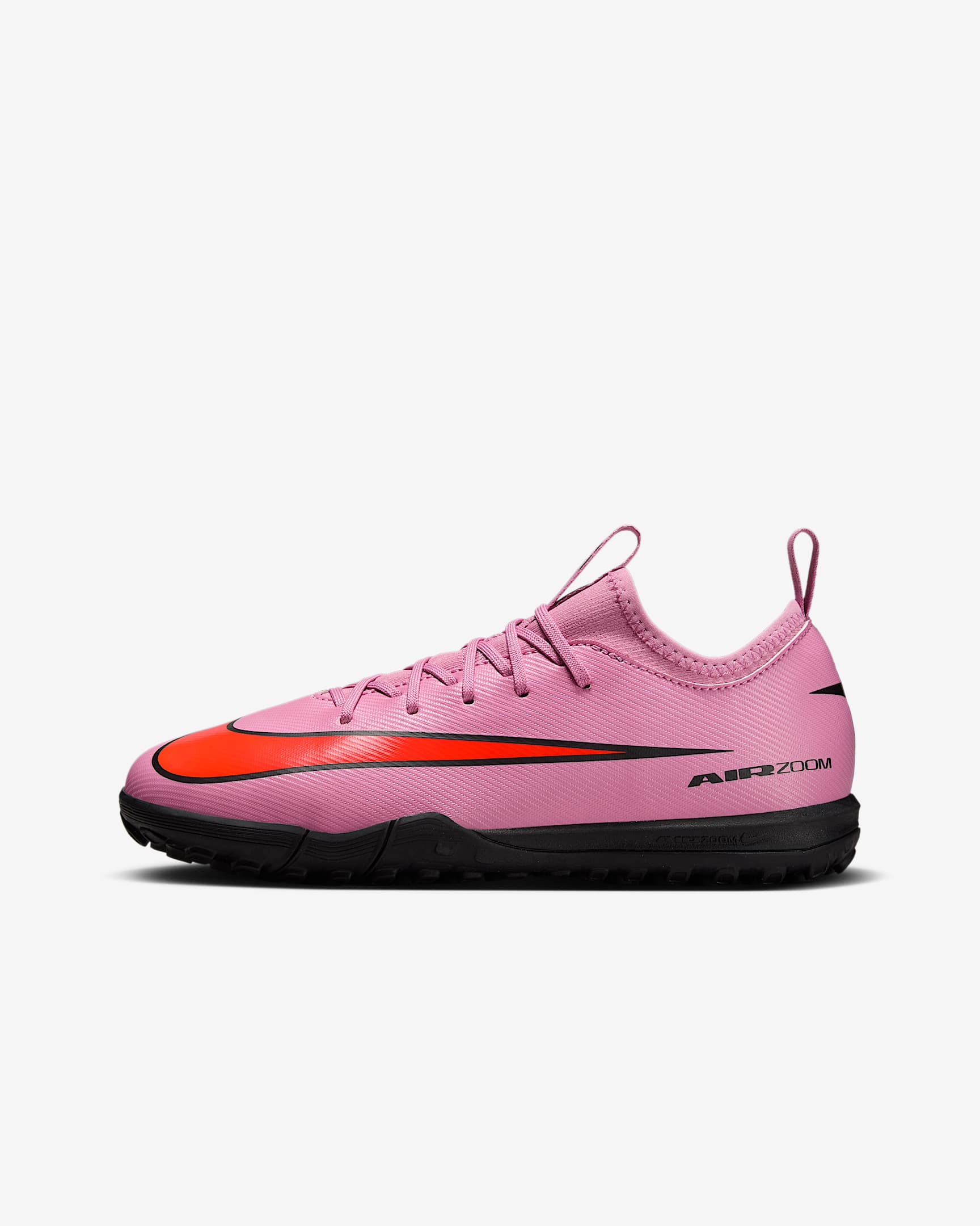 Chaussure de foot basse pour surface synthétique Nike Jr. Mercurial Vapor 16 Academy pour enfant/ado - Magic Flamingo/Total Crimson/Noir