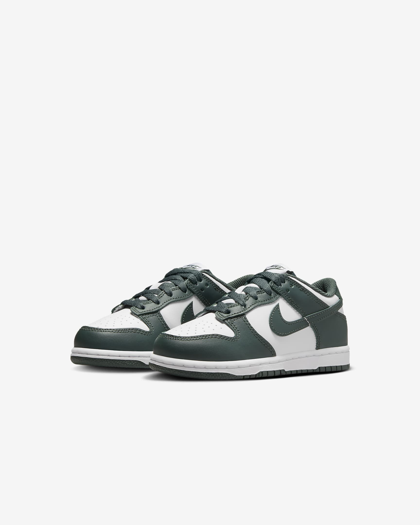 รองเท้าเด็กเล็ก Nike Dunk Low - ขาว/ขาว/Vintage Green