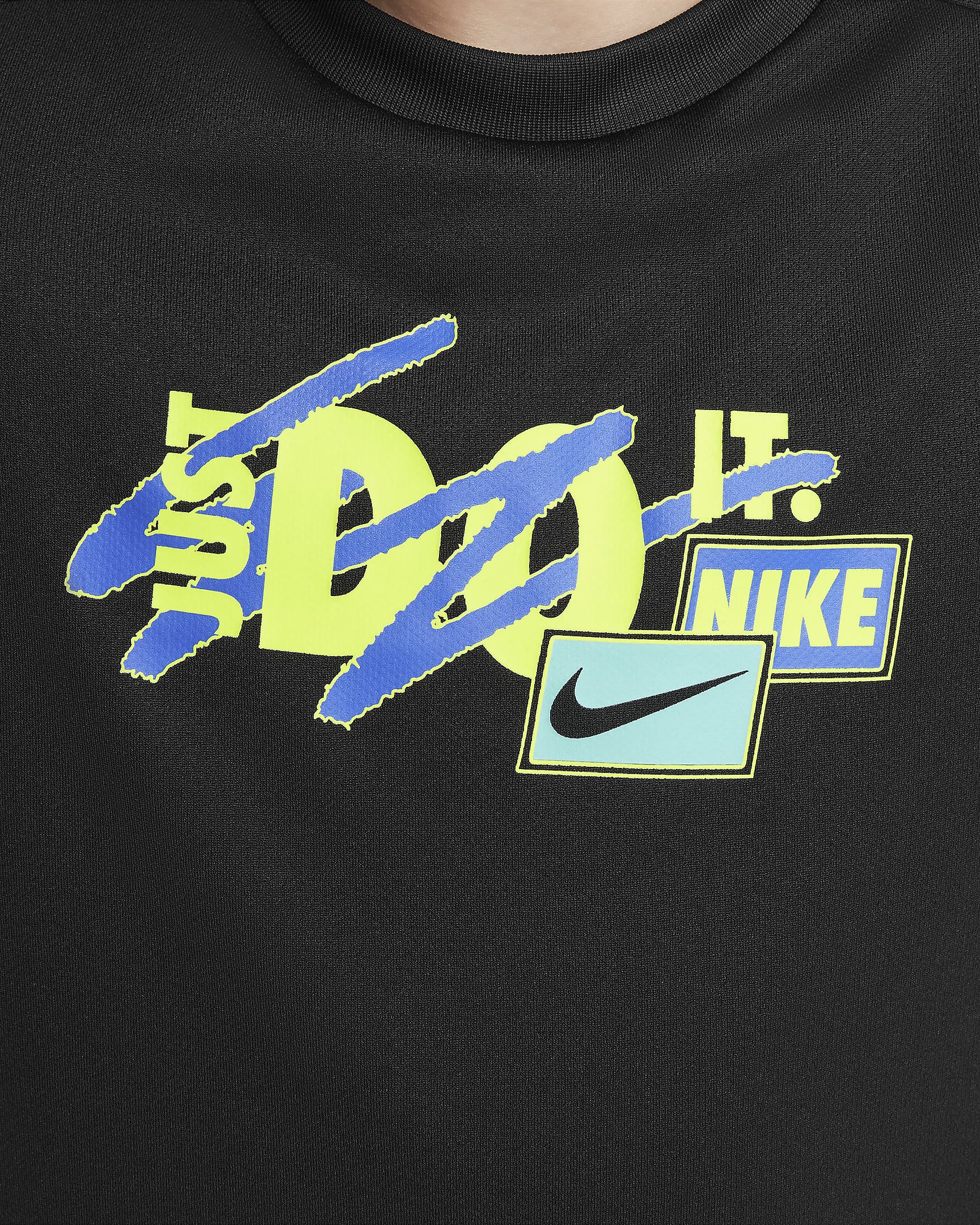 Nike Multi Older Kids' (Boys') Dri-FIT Top - Black