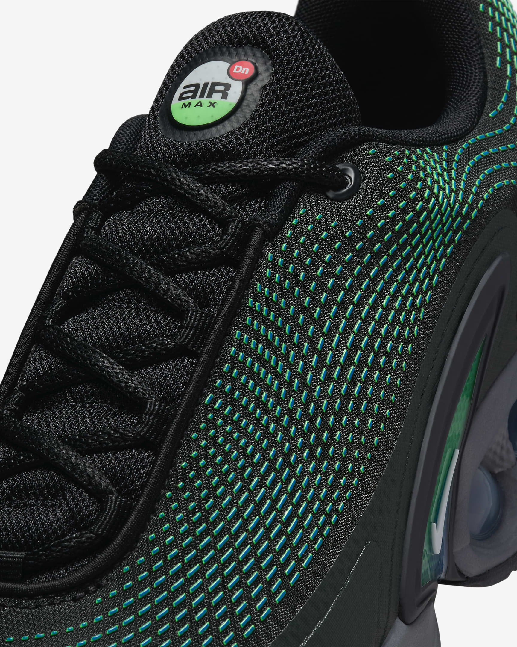 Nike Air Max Dn Shoes - Black/Hyper Cobalt/Rage Green/White