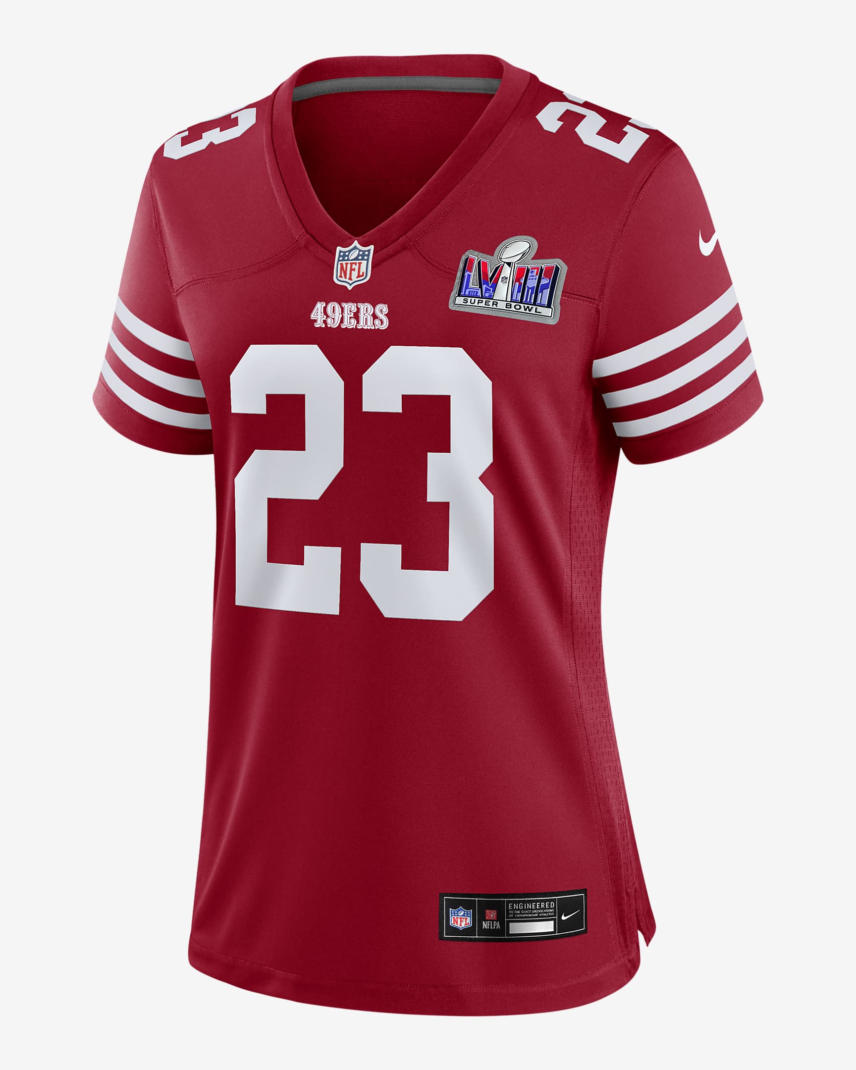 Christian McCaffrey San Francisco 49ers Super Bowl LVIII Women's Nike ...