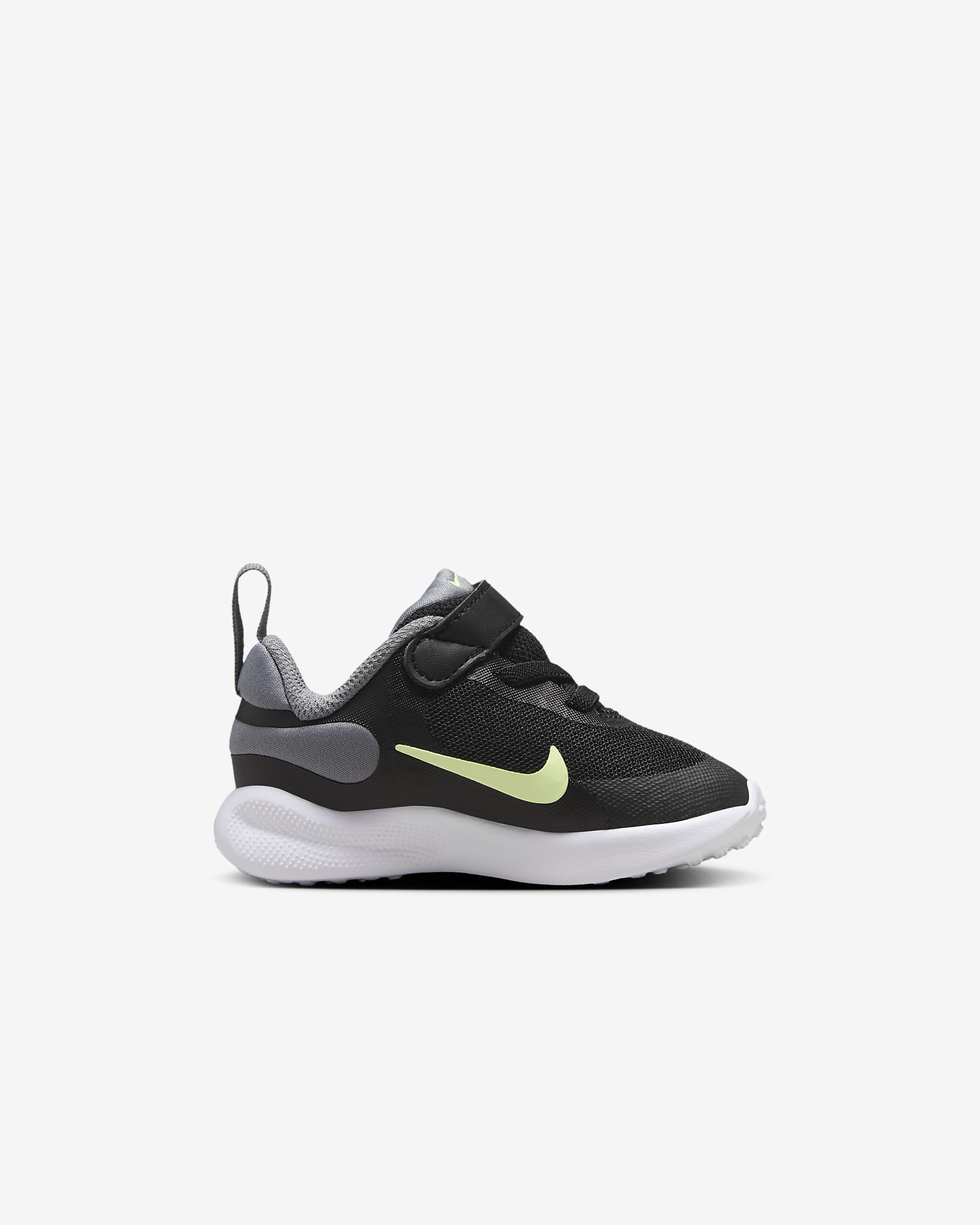 Tenis para bebé e infantil Nike Revolution 7 - Negro/Gris humo/Blanco/Voltio ligero