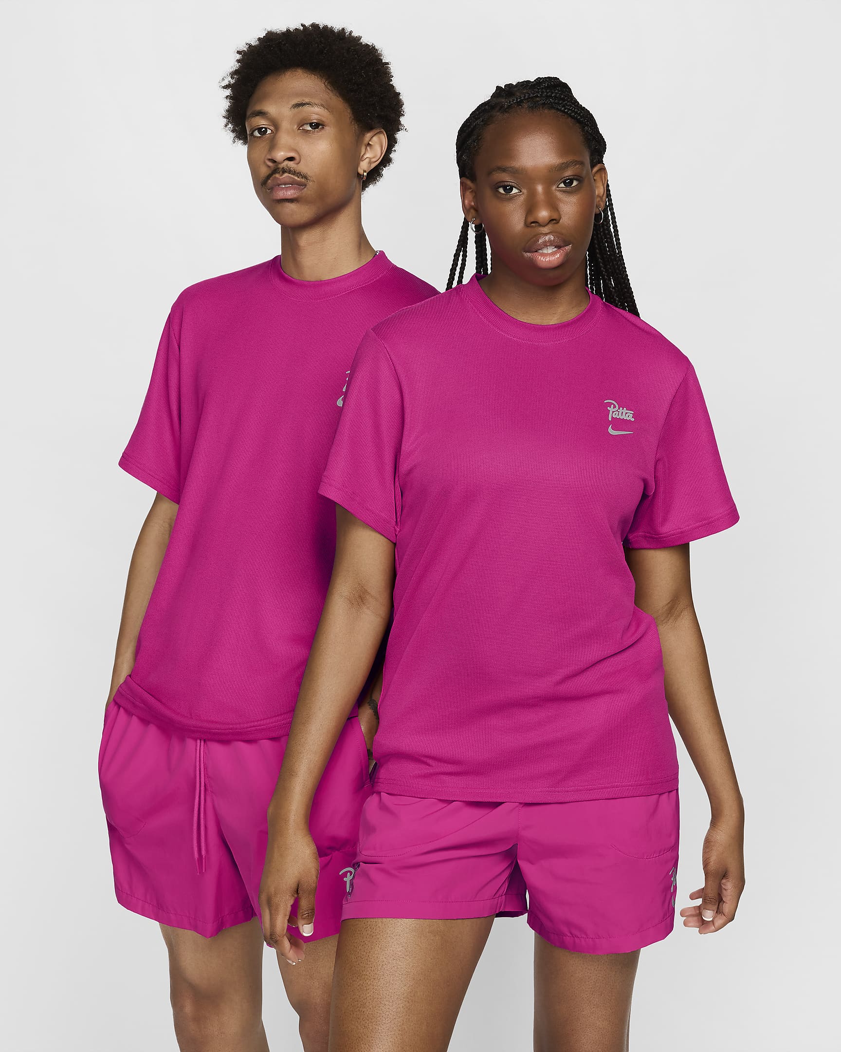 Męski T-shirt z krótkim rękawem Nike x Patta Running Team - Fireberry