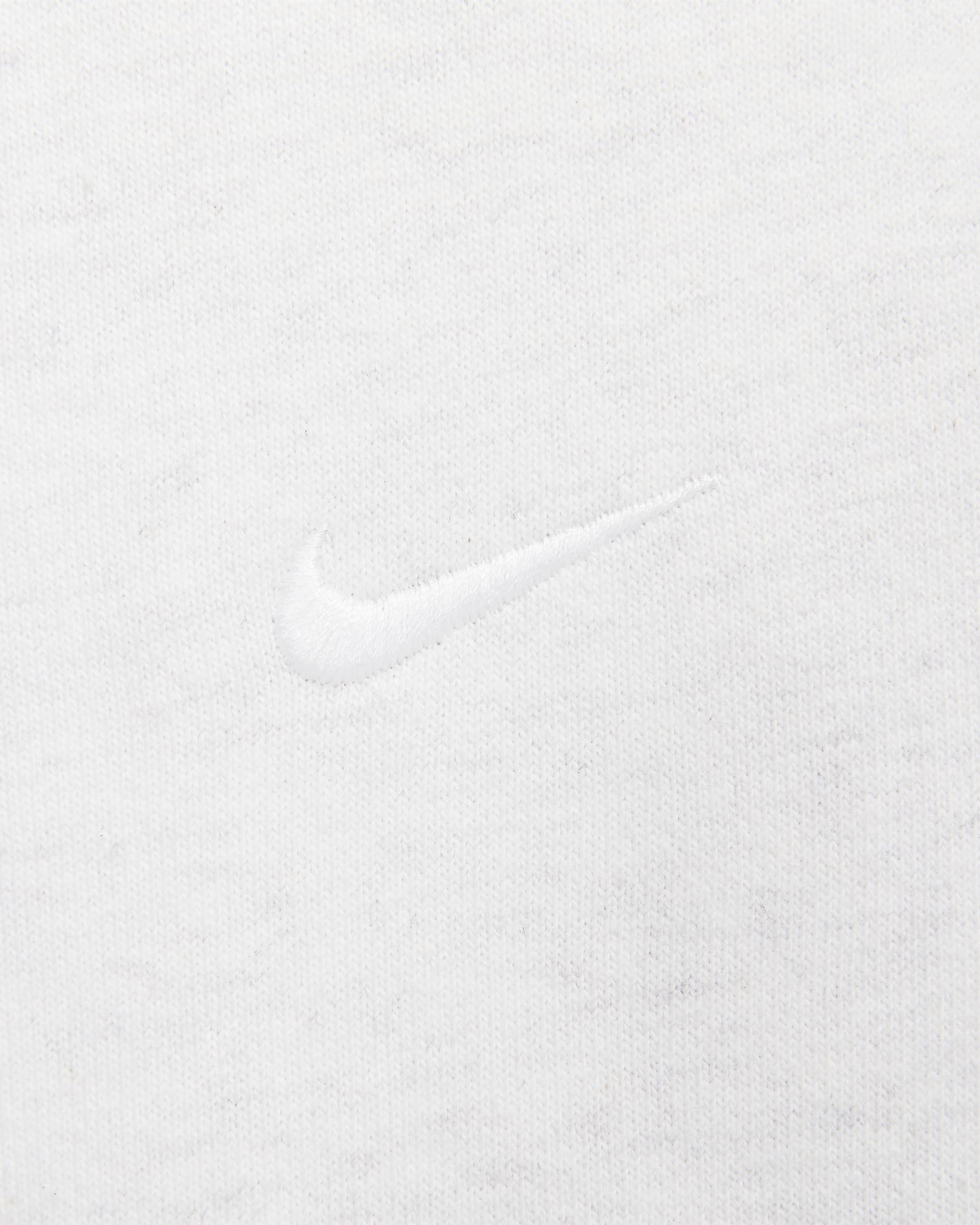 Pants de tejido Fleece para hombre Nike Solo Swoosh - Abedul jaspeado/Blanco