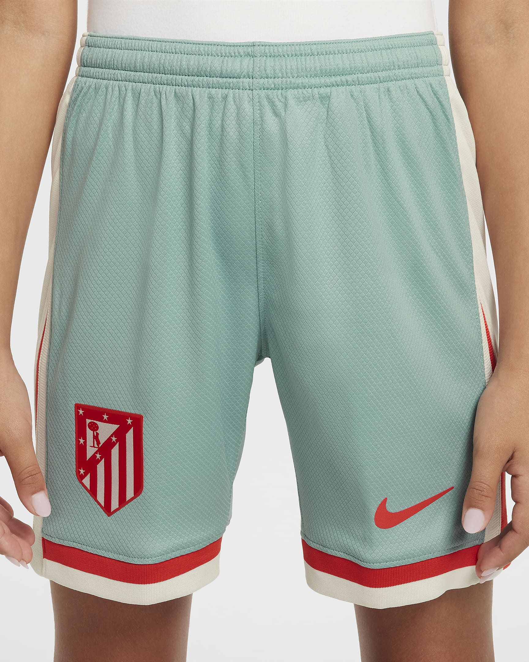 Atlético Madrid 2024/25 Stadium Away Older Kids' Nike Dri-FIT Football Replica Shorts - Cannon/Phantom/Light Crimson/Light Crimson