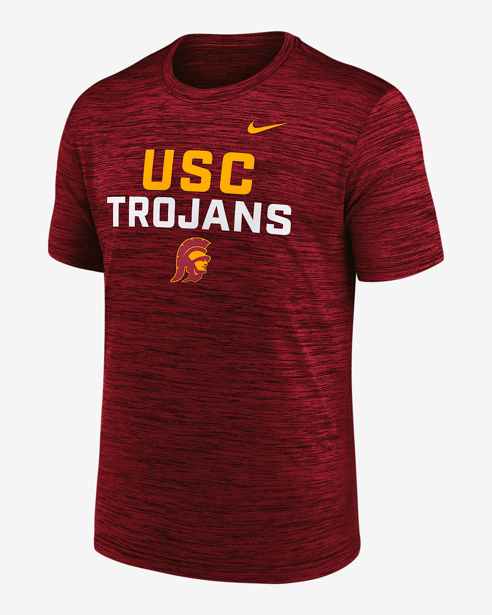 USC Campus Center Stack Velocity Men's Nike Dri-FIT College T-Shirt - Crimson