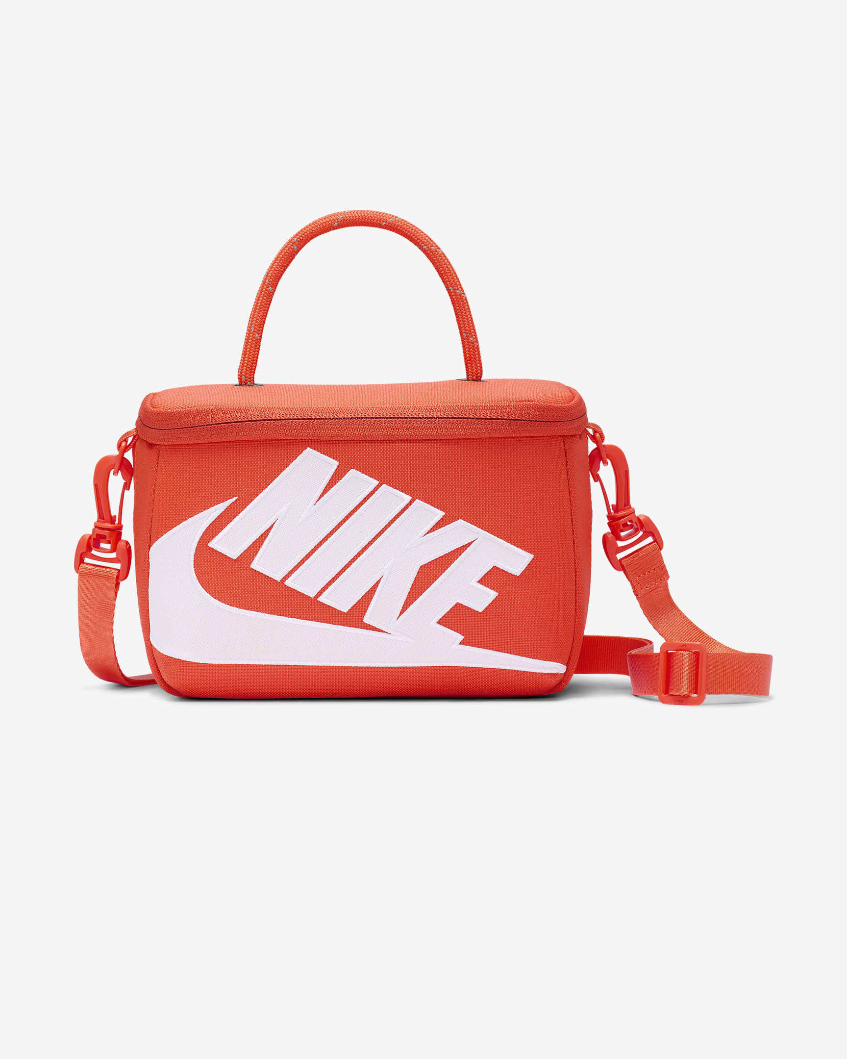 Nike mini-crossbodytas in schoenendoosstijl (3 liter) - Oranje/Oranje/Wit