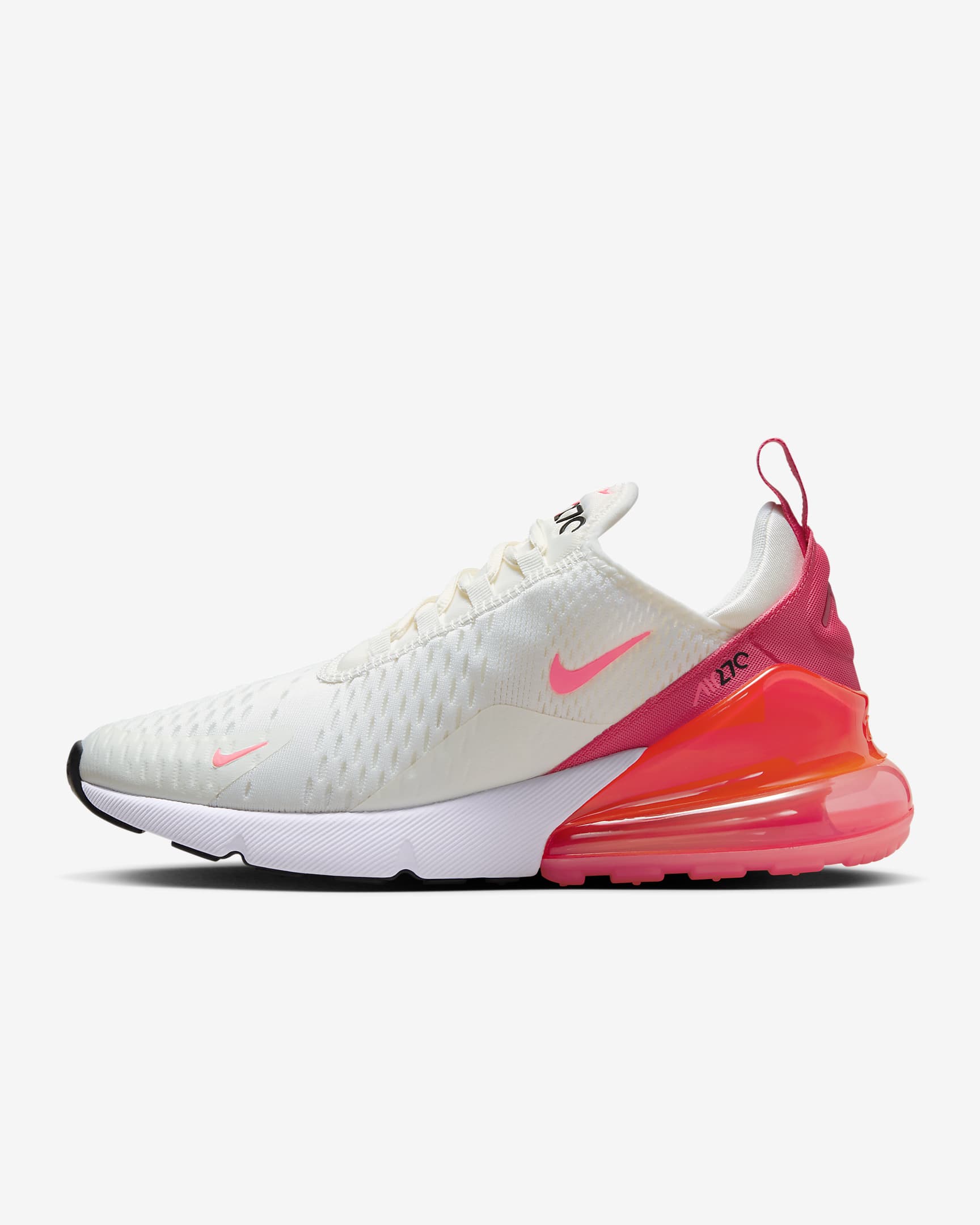 Nike Air Max 270 damesko - Sail/Aster Pink/Hvit/Hot Punch