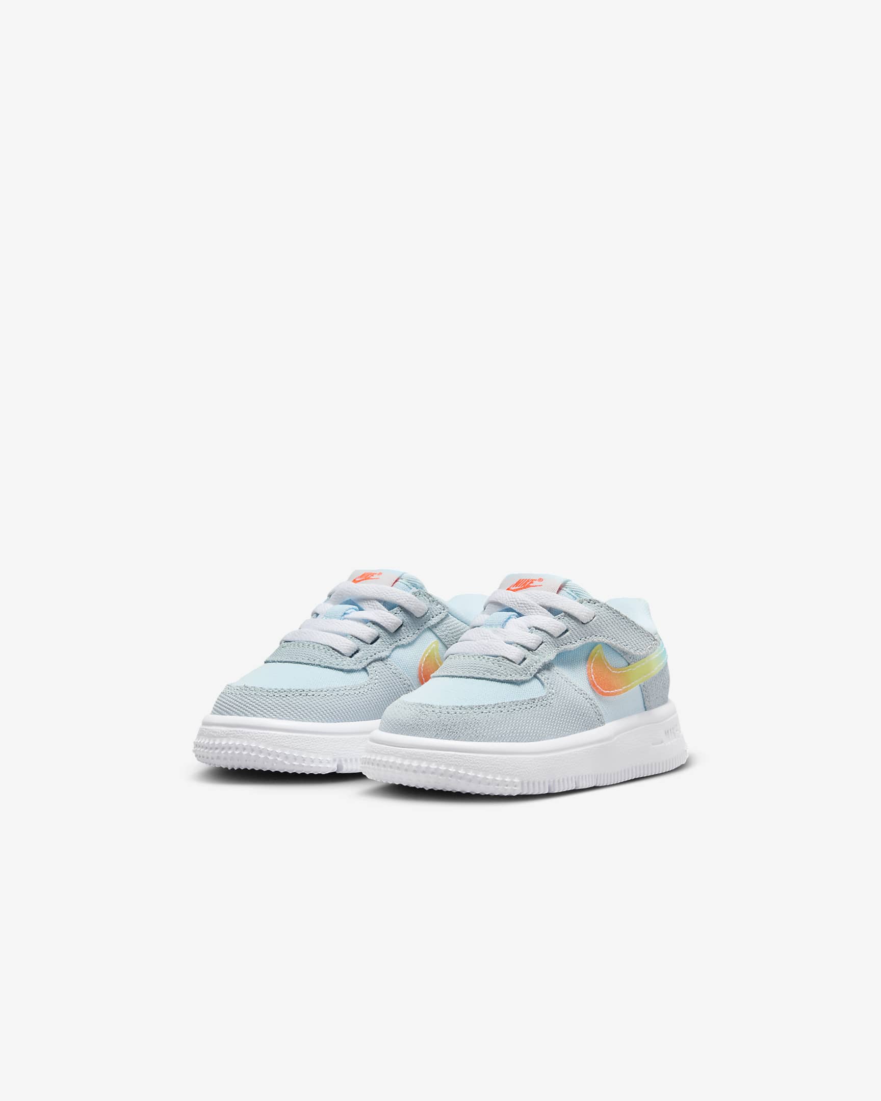 Nike Force 1 Low EasyOn Zapatillas - Bebé e infantil - Glacier Blue/Light Lemon Twist/Aquarius Blue/Total Orange