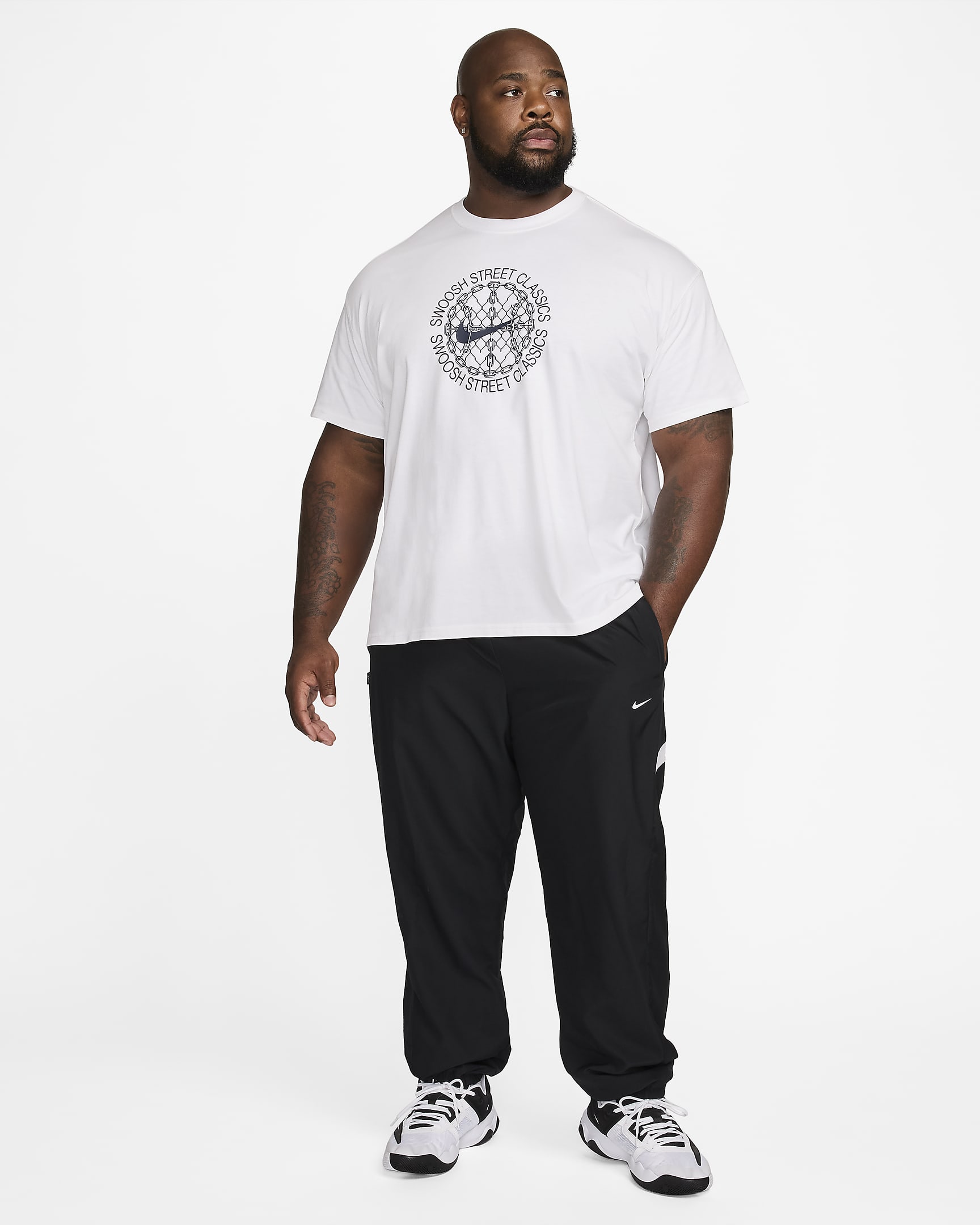 Nike Men's Max90 Basketball T-Shirt - White