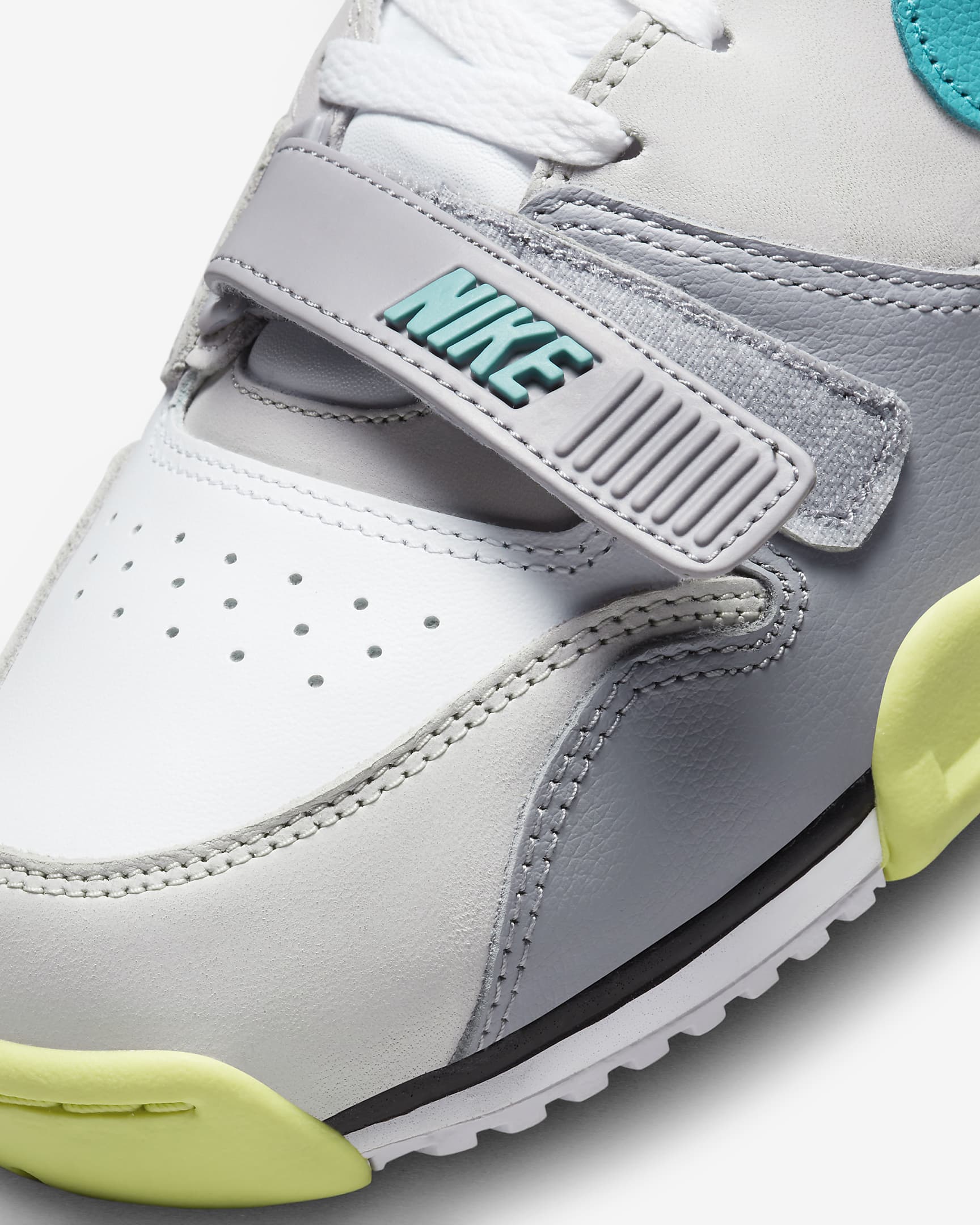 Nike Air Trainer 1 Men's Shoes - White/Neutral Grey/Cement Grey/Teal Nebula