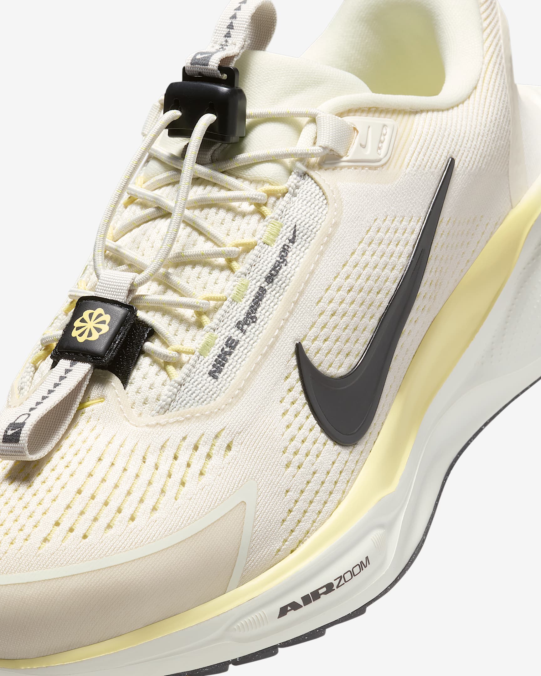 Nike Pegasus EasyOn Women's Road Running Shoes - Pale Ivory/Soft Yellow/Light Bone/Black