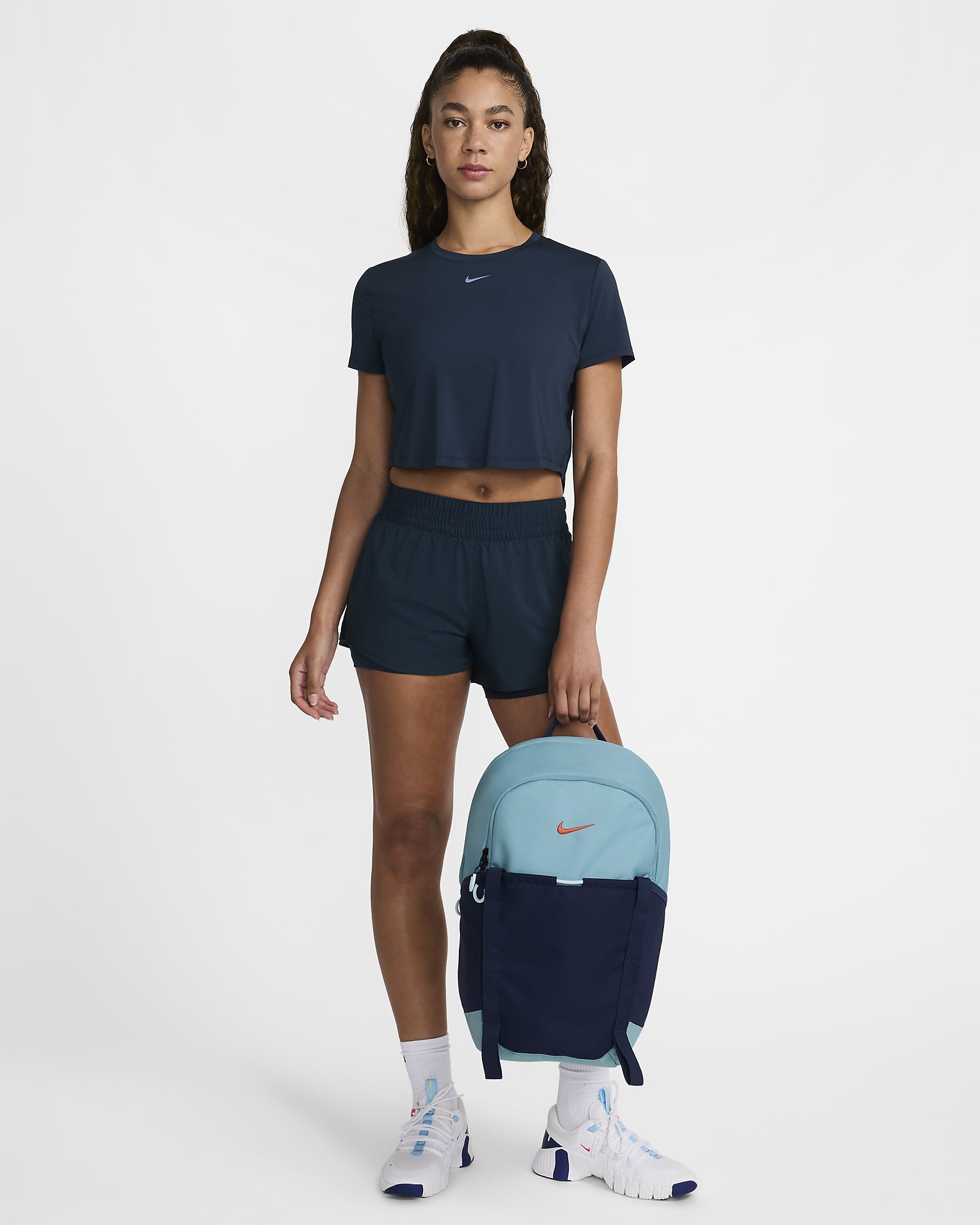 Nike Hike Day Pack (24L) - Denim Turquoise/Midnight Navy/Vintage Coral