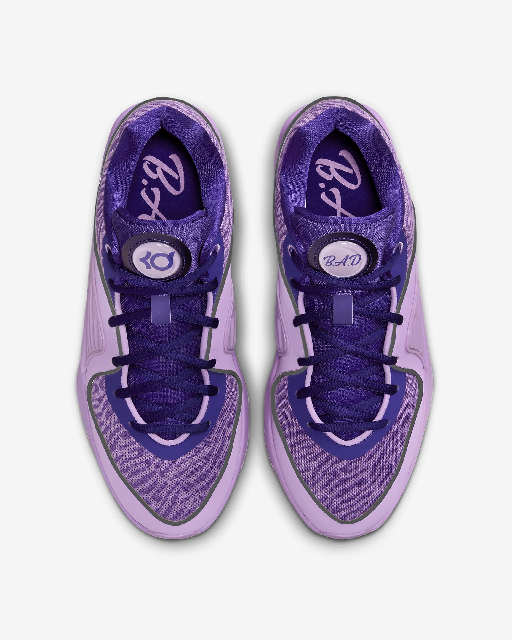 KD16 "B.A.D." Basketball Shoes - Field Purple/Rush Fuchsia