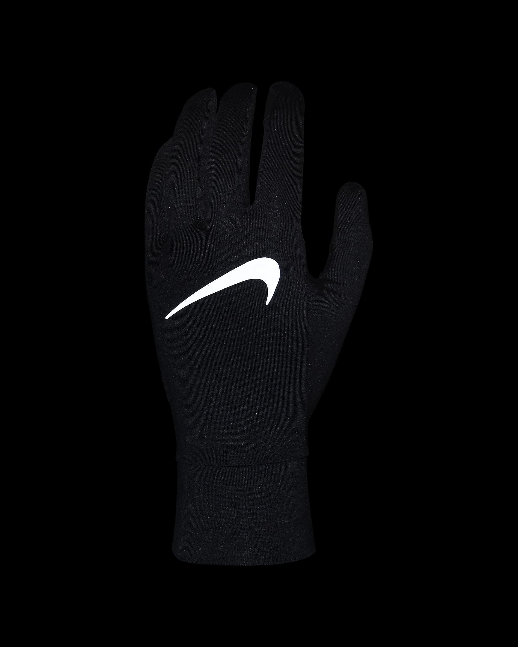 Nike Fleece-Handschuhe mit Print für Damen - Schwarz/Schwarz/Silber