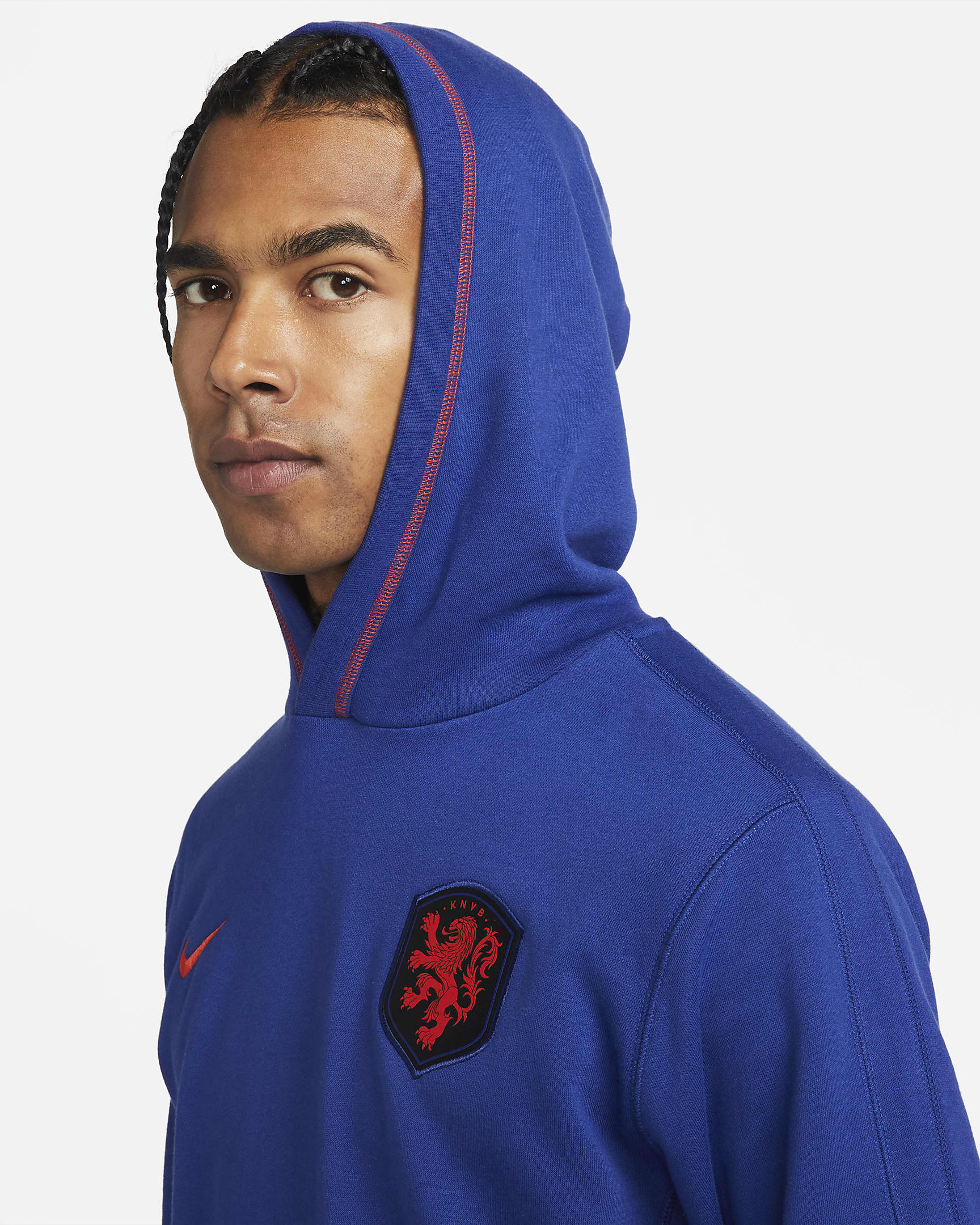 Netherlands Men's French Terry Football Hoodie. Nike UK