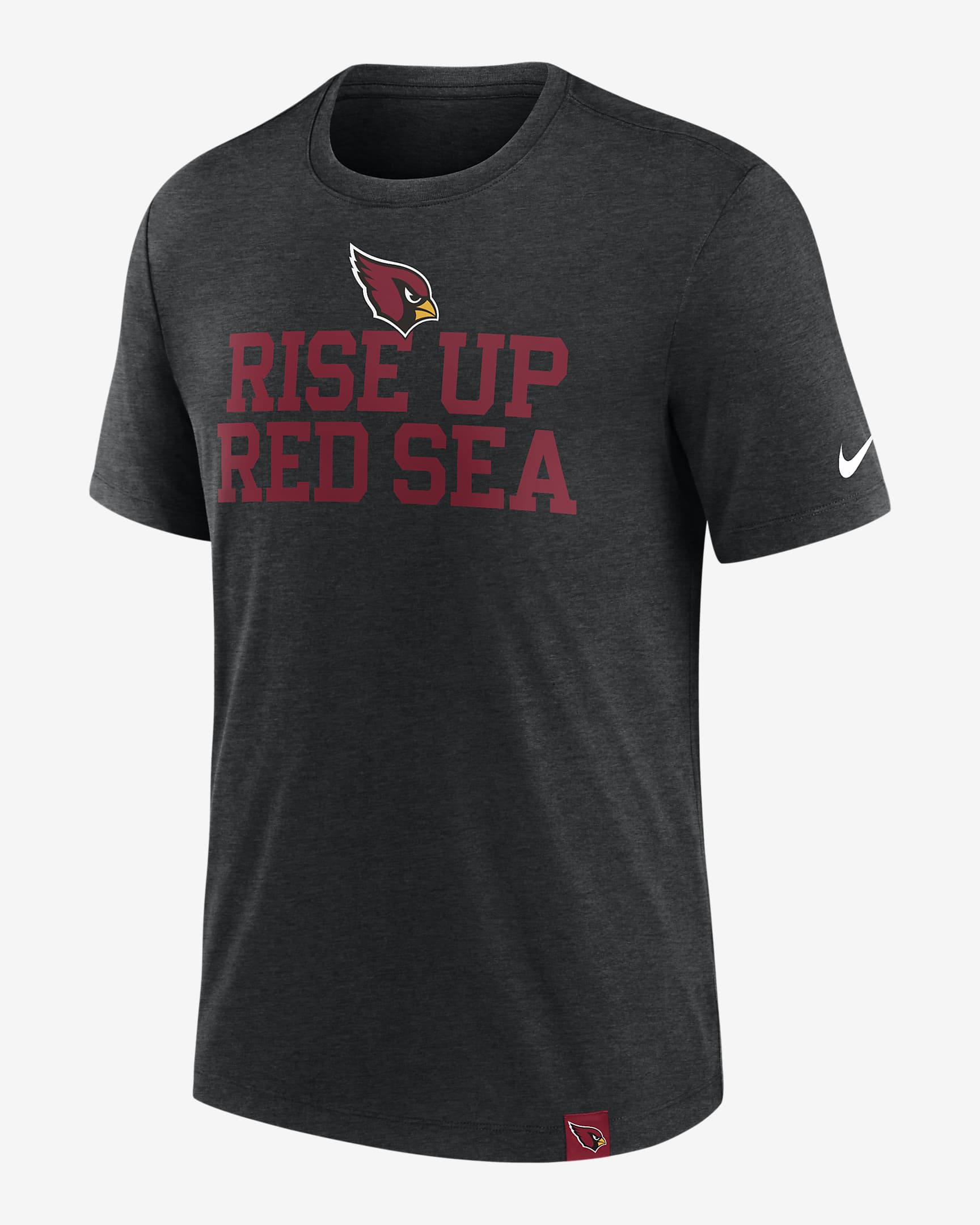 Arizona Cardinals Blitz Men's Nike NFL T-Shirt - Black Heather