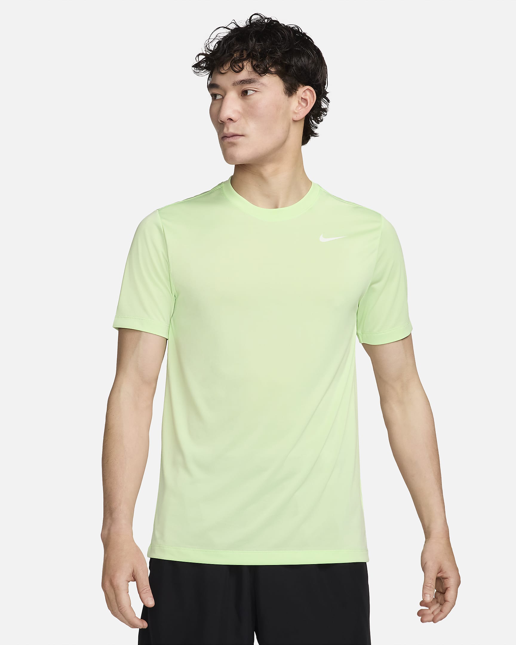 Nike Dri-FIT Men's Fitness T-Shirt - Vapor Green/White