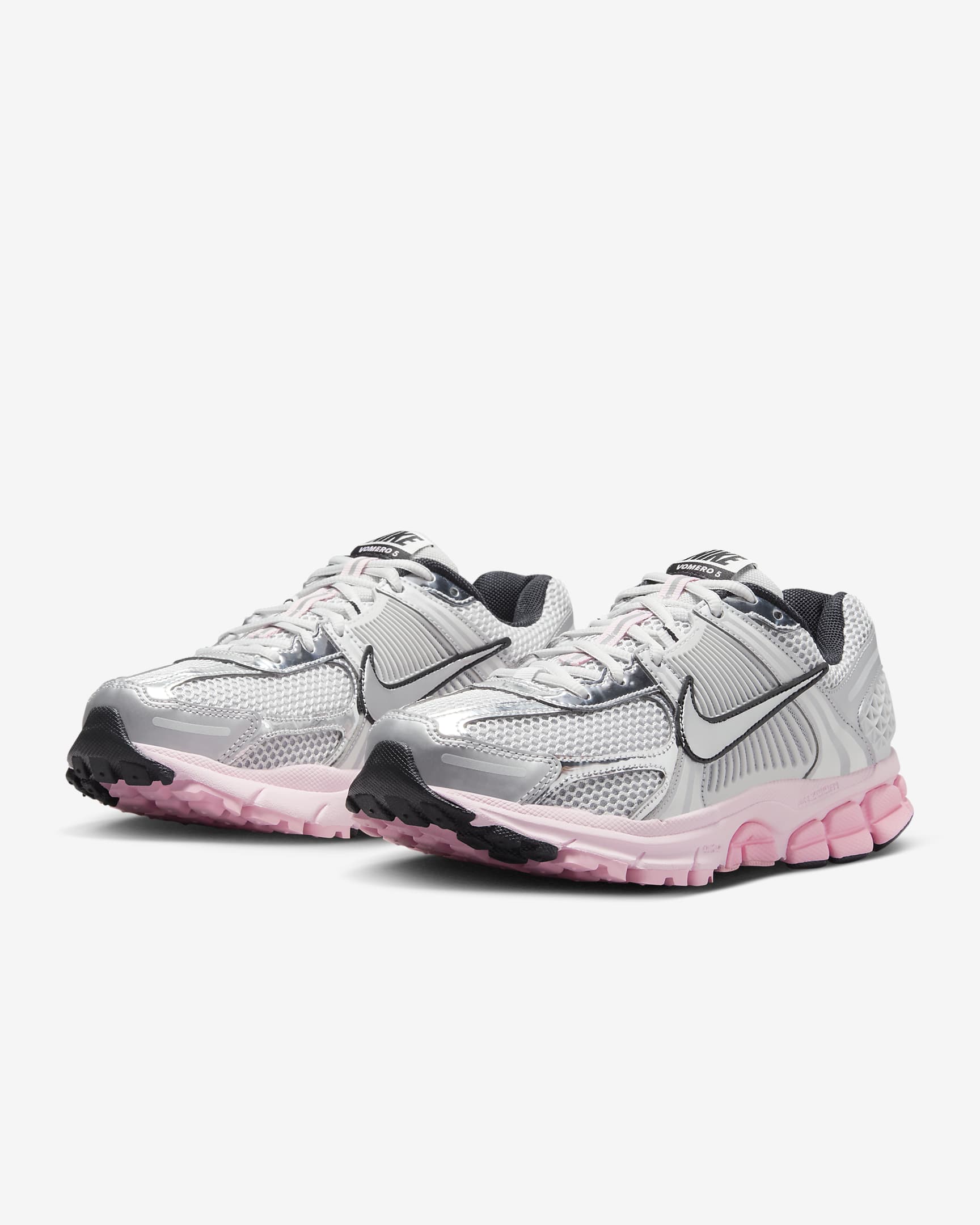 Chaussure Nike Zoom Vomero 5 pour femme - Photon Dust/Pink Foam/Medium Soft Pink/Metallic Silver