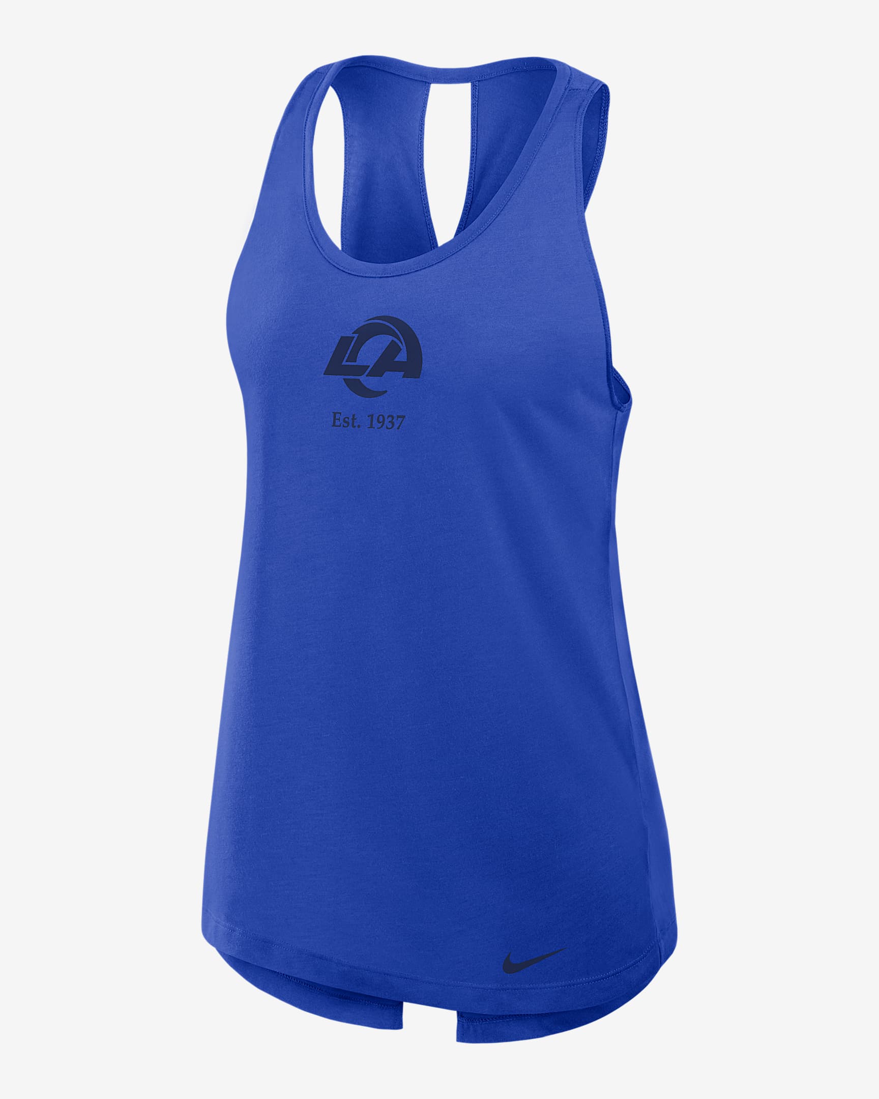Los Angeles Rams Established Women's Nike Dri-FIT NFL Tank Top - Royal