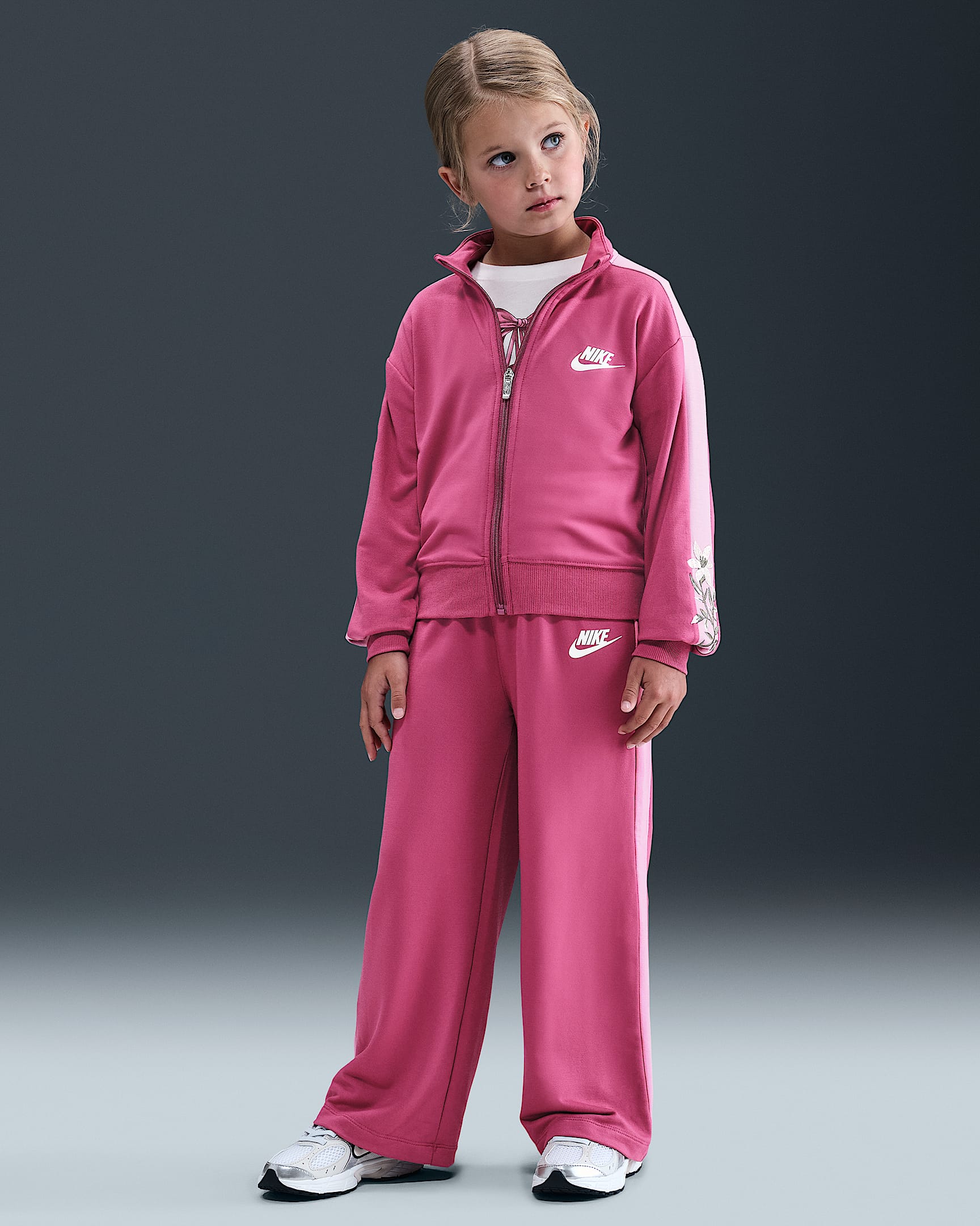 Nike Little Kids' 2-Piece Floral Track Set - Sweet Beet