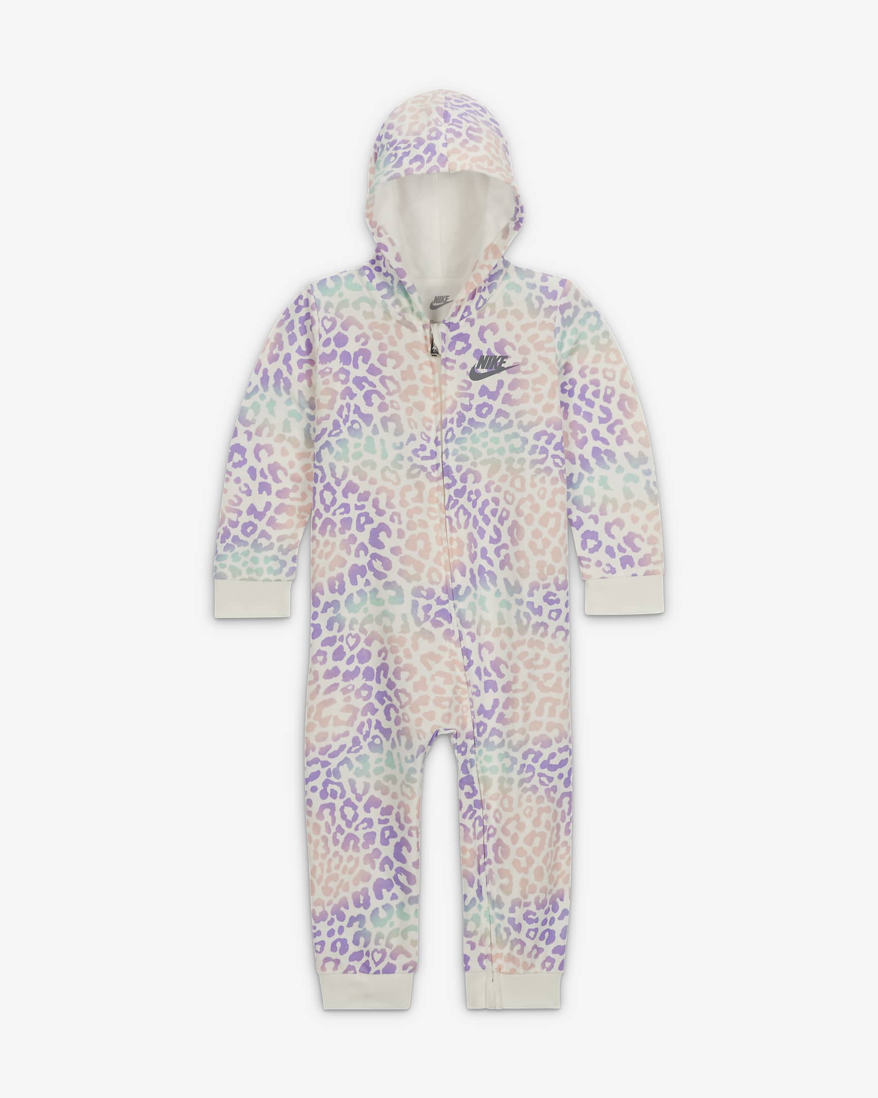 Nike Hooded Printed Coverall Baby (12-24M) Coverall - Sail