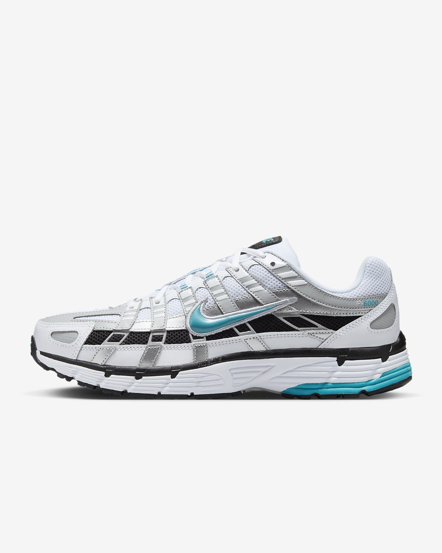 Calzado Nike P-6000 - Blanco/Plata metalizado/Negro/Cactus empolvado