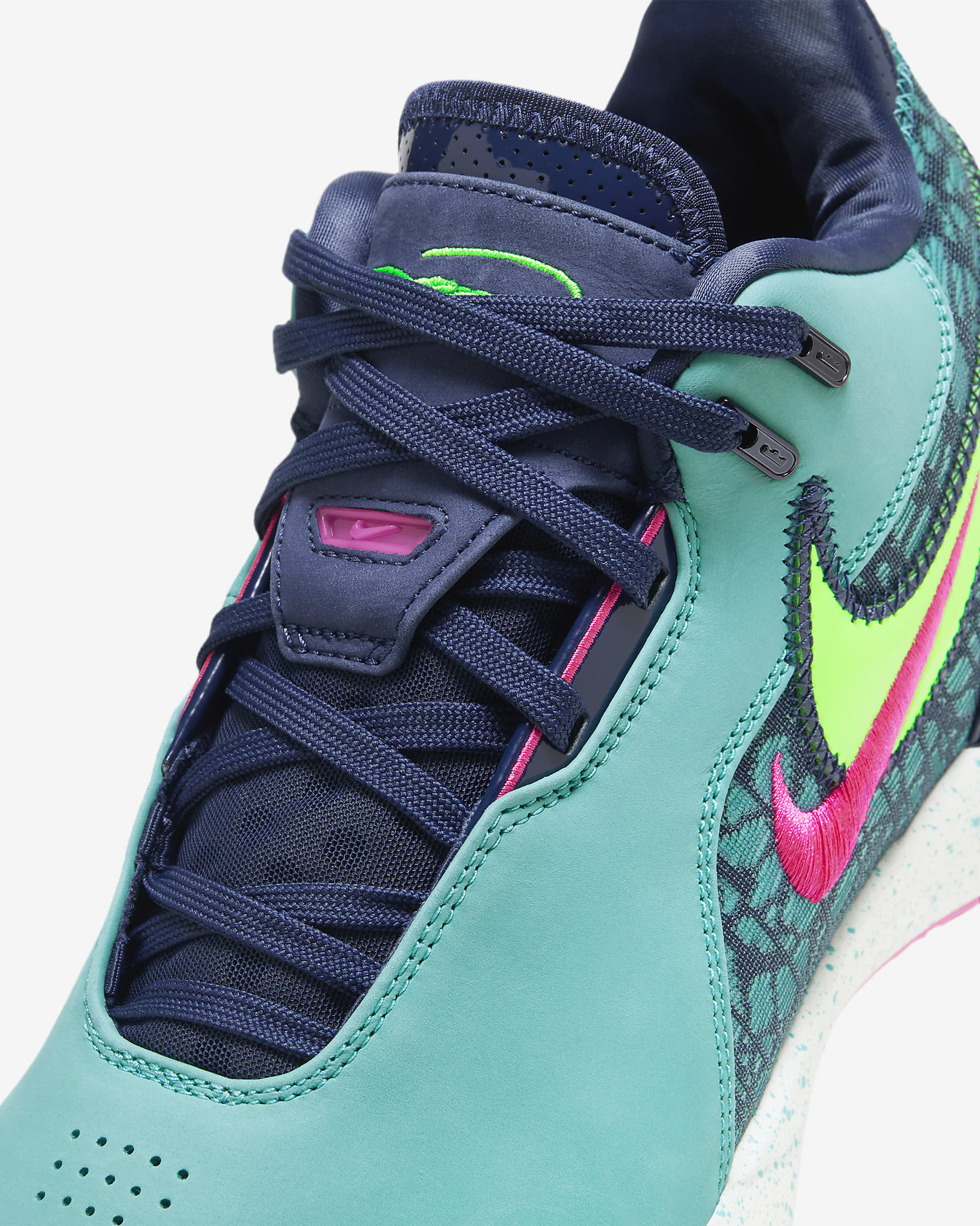 LeBron NXXT Gen AMPD EP Basketball Shoes - Dusty Cactus/Midnight Navy/Fierce Pink/Green Strike