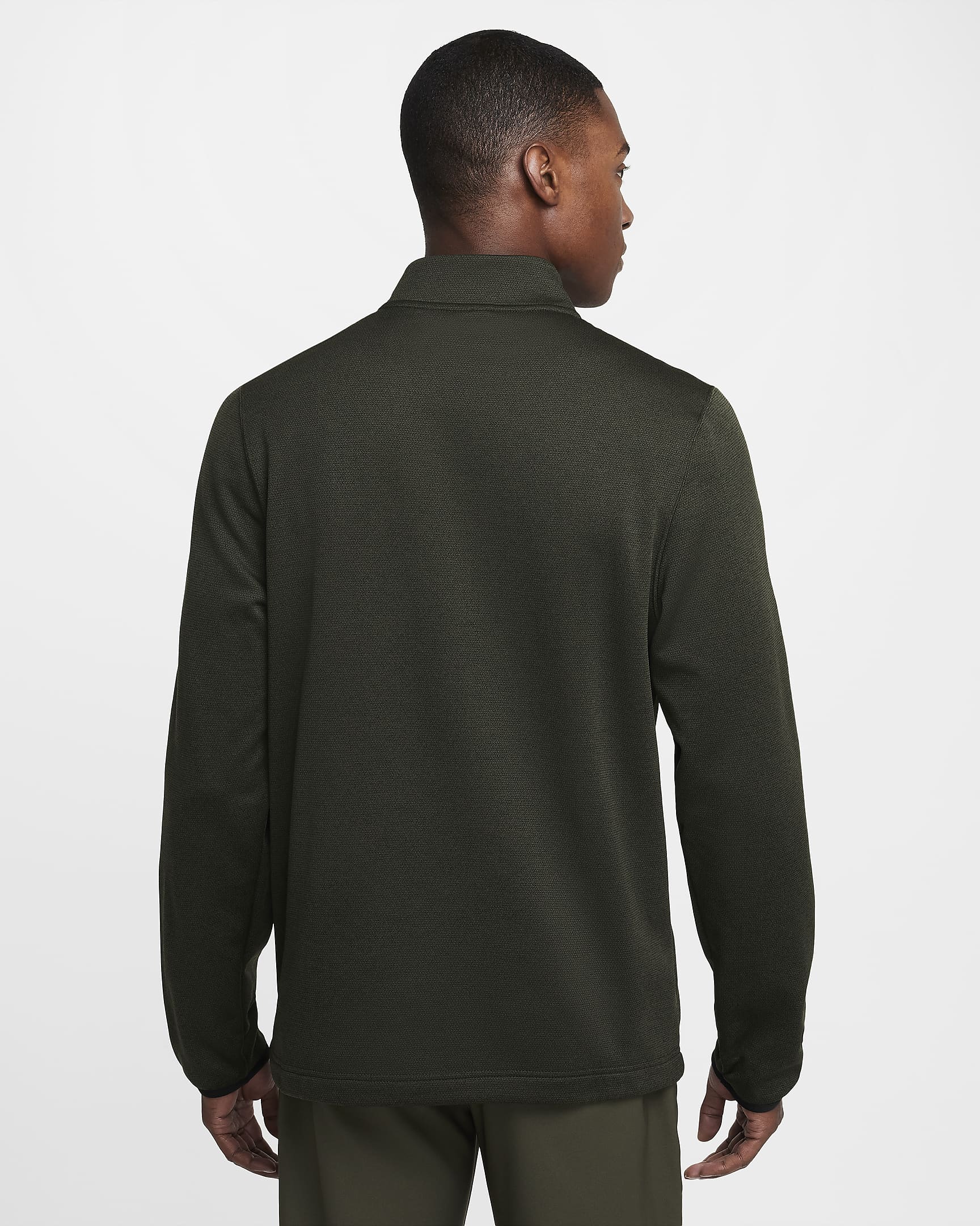 Nike Therma-FIT Victory Men's 1/4-Zip Golf Top - Cargo Khaki/Black
