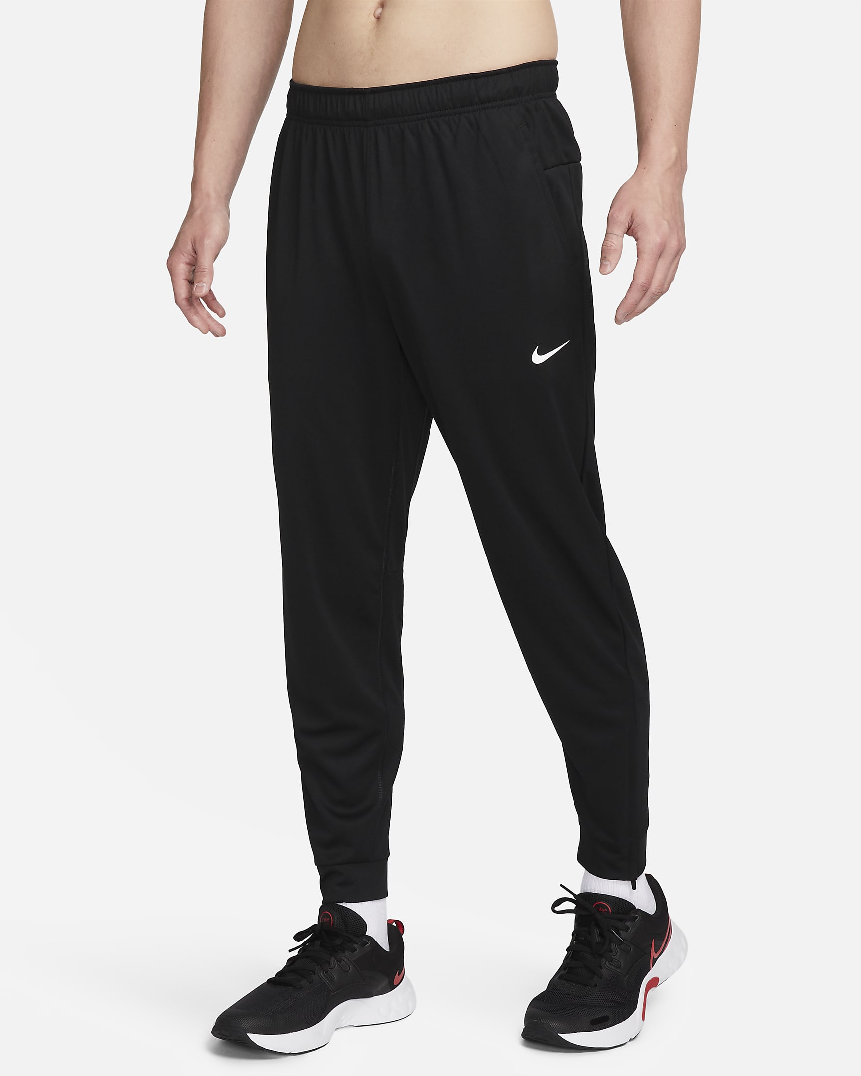 Nike Totality Men's Dri-FIT Tapered Versatile Trousers - Black/White