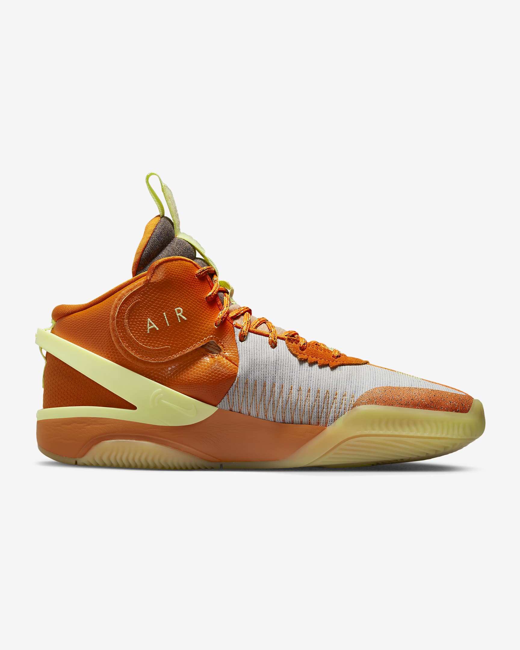 Nike Air Deldon "Hoodie" Basketball Shoes - Safety Orange/Citron Tint/Citron Tint