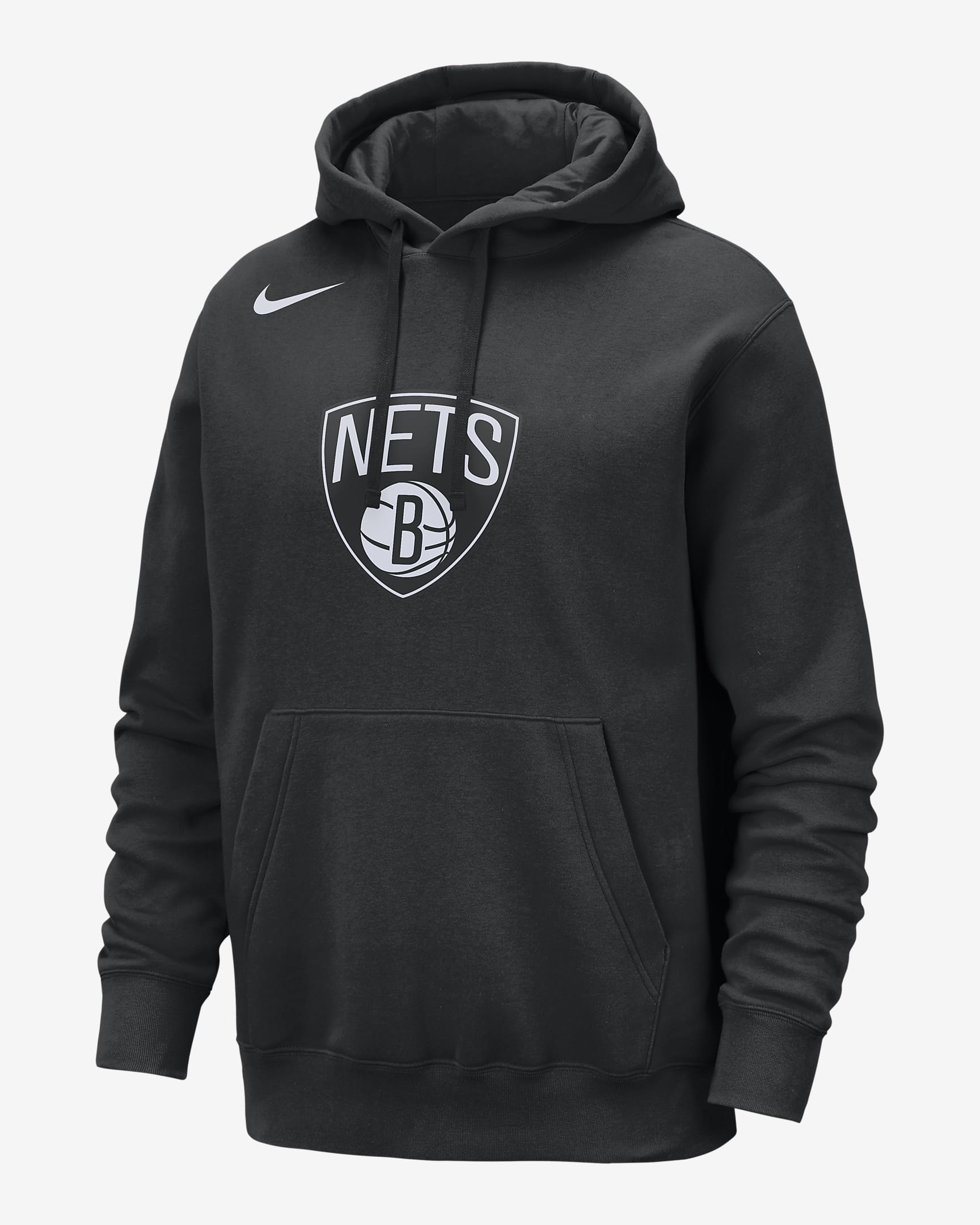 Brooklyn Nets Club Men's Nike NBA Pullover Hoodie - Black