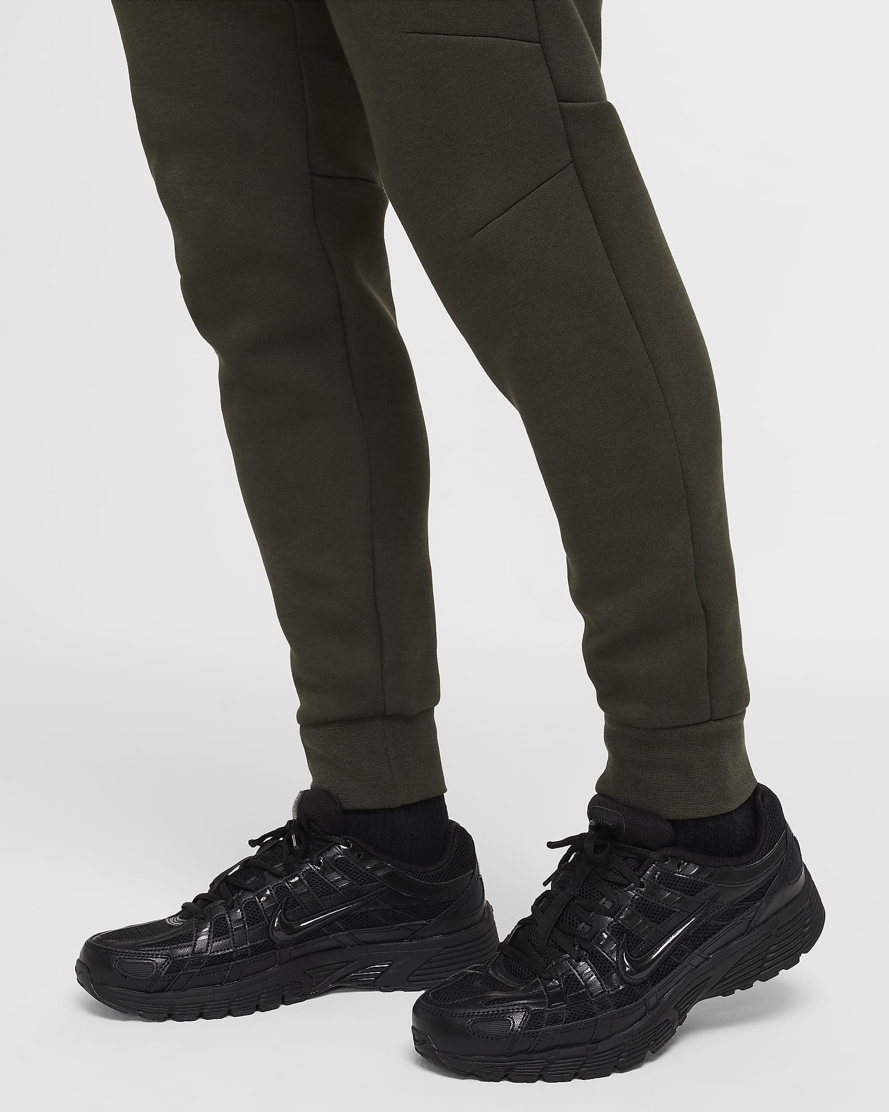 Nike Tech Men's Fleece Joggers - Sequoia/Medium Olive/Black