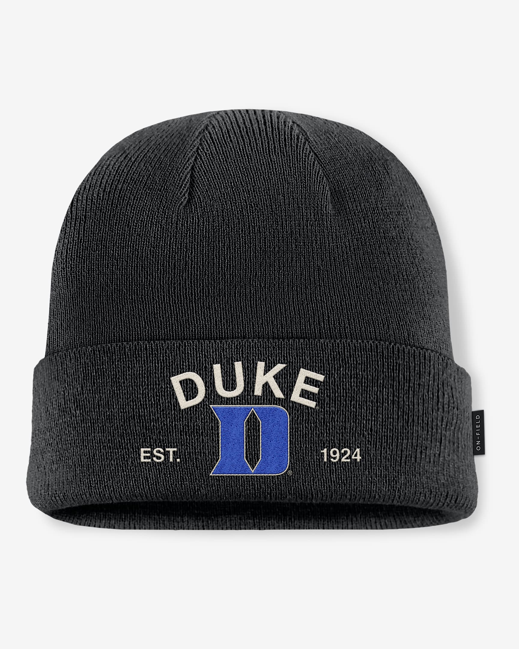 Duke 2025 Military Appreciation Men's Nike College Cuffed Beanie - Black
