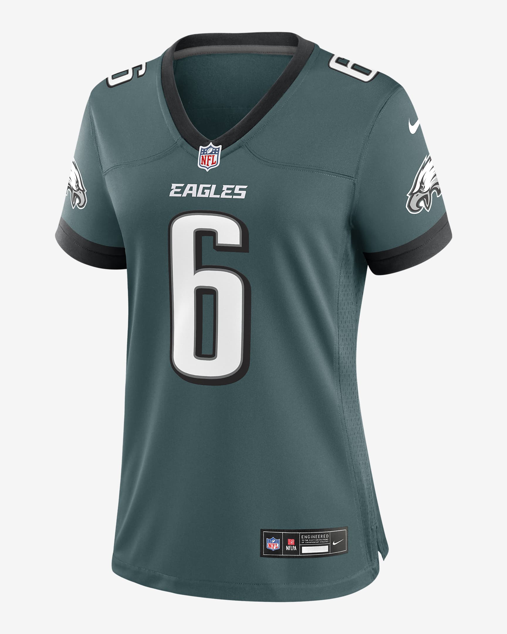 Jersey de la NFL Nike Game para mujer DeVonta Smith Philadelphia Eagles - Verde