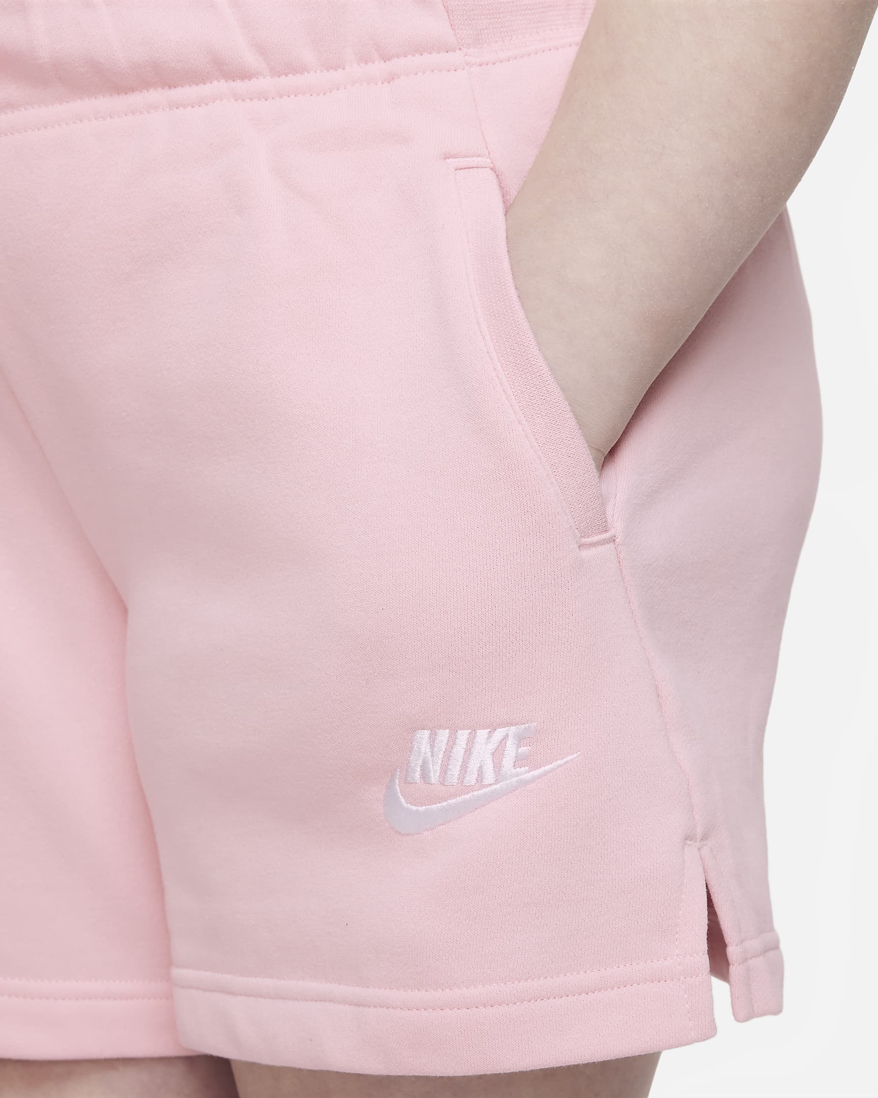 Nike Sportswear Club Big Kids' (Girls') French Terry Shorts (Extended ...