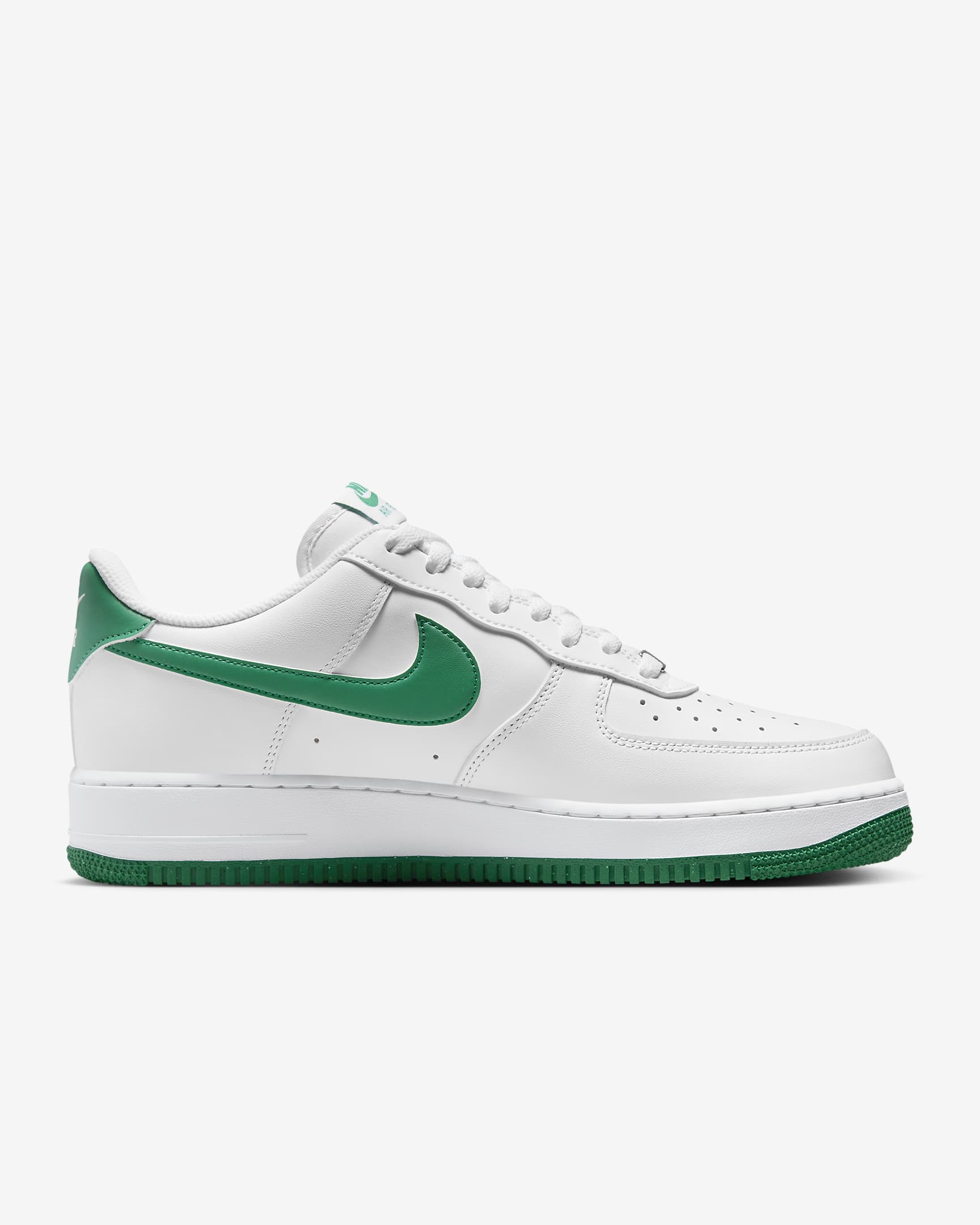 Nike Air Force 1 '07 Men's Shoes - White/White/Malachite