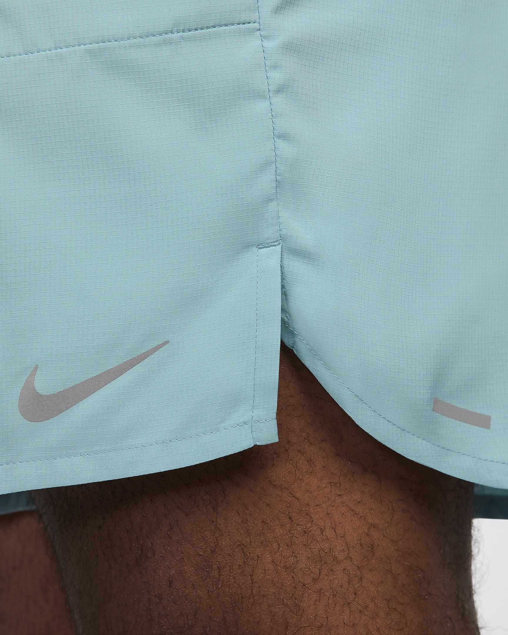 Shorts da running 18 cm con slip foderati Dri-FIT Nike Stride – Uomo - Denim Turquoise/Nero