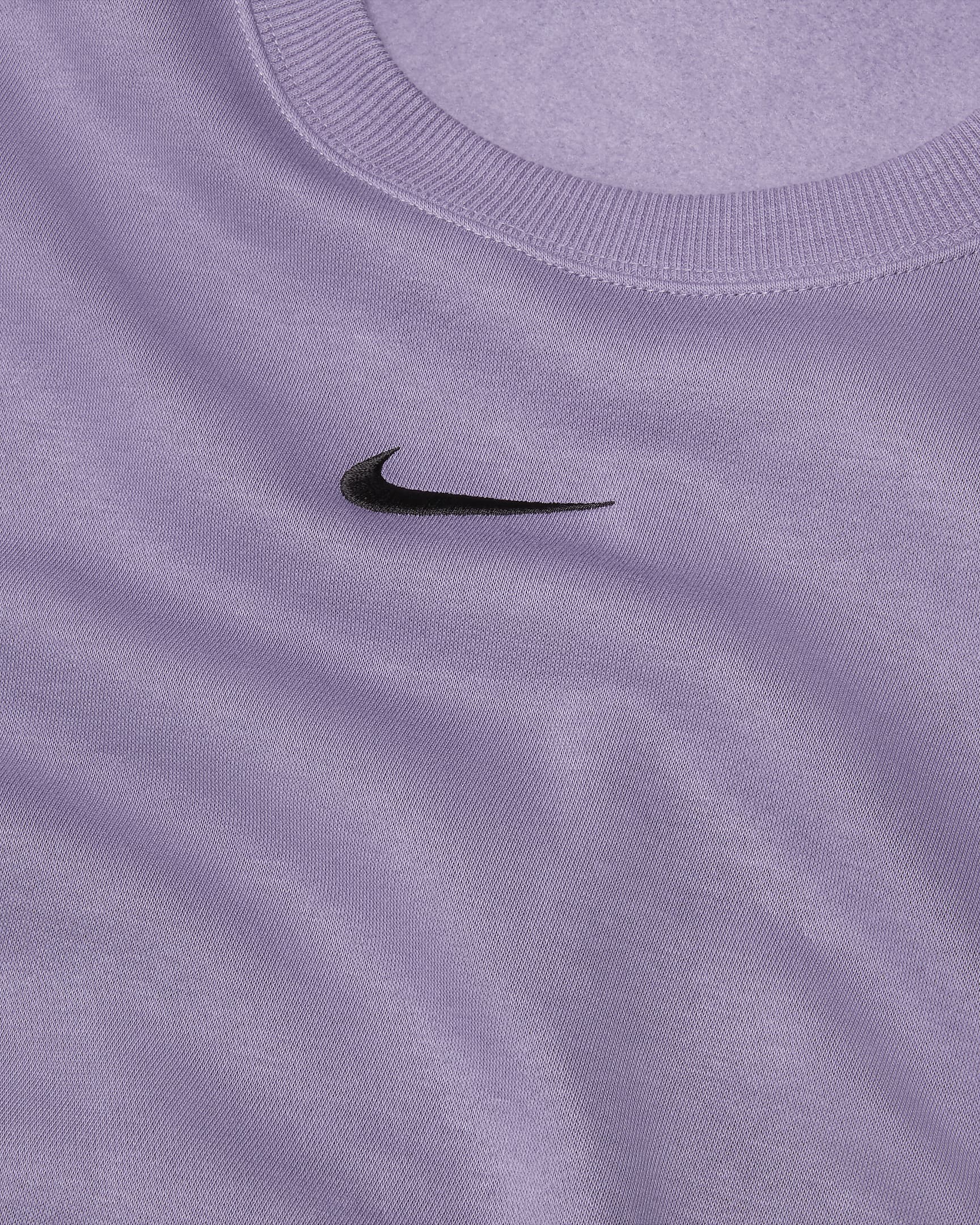 Oversized Nike Sportswear Phoenix Fleece-sweatshirt med rund hals til kvinder - Daybreak/sort