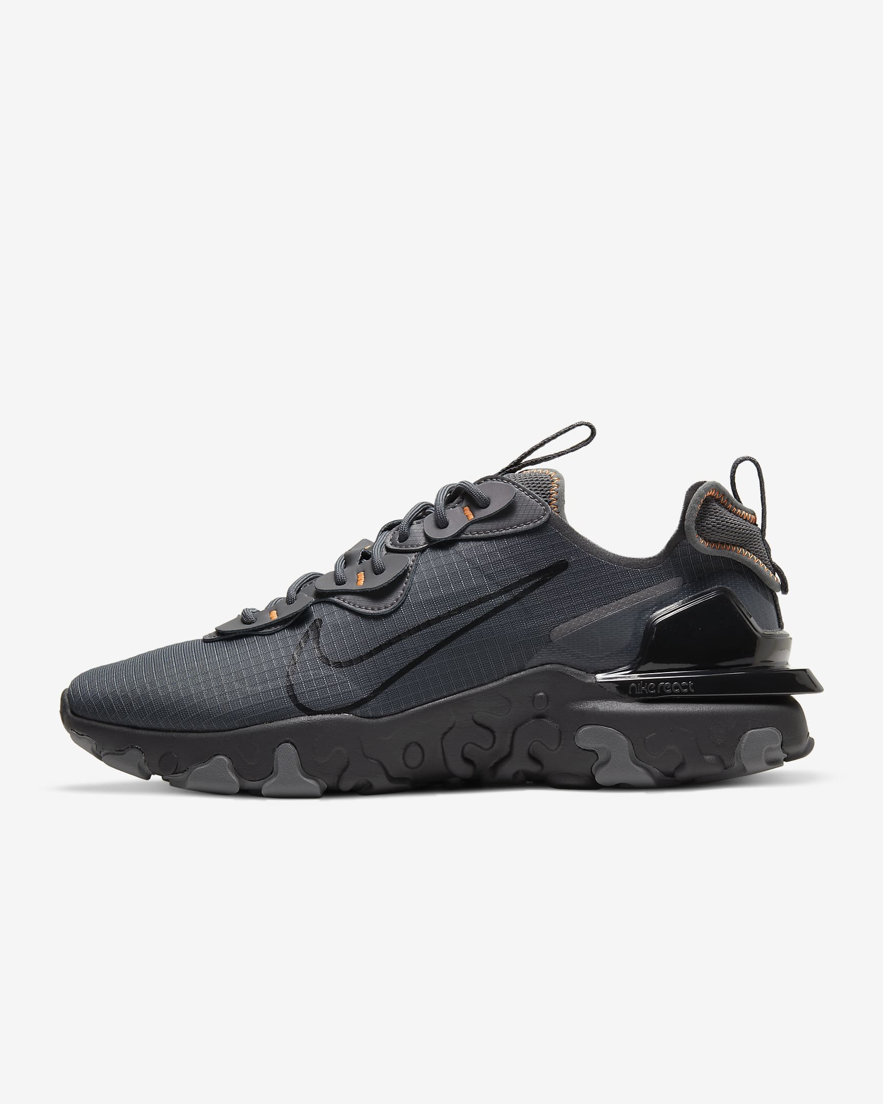 Chaussure Nike React Vision pour homme - Iron Grey/Total Orange/Noir