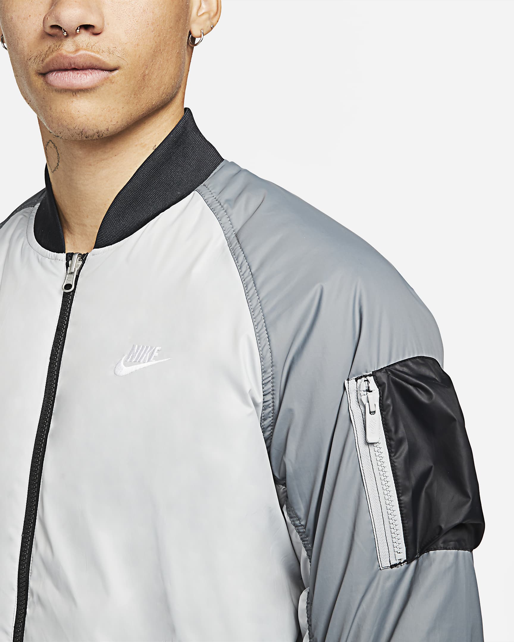 Nike Sportswear Essentials Men's Insulated Woven Reversible Bomber. Nike LU