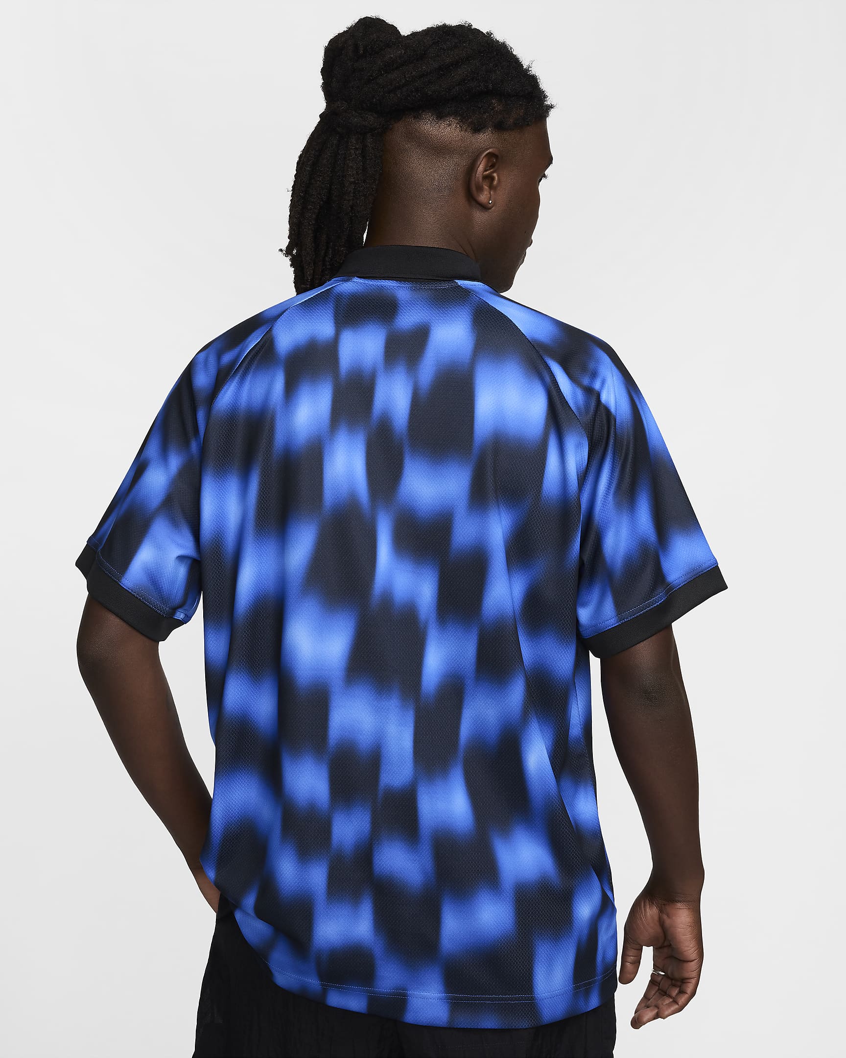 Maillot de foot à manches courtes Dri-FIT Nike Culture of Football pour homme - Hyper Royal/Game Royal/Noir/Blanc