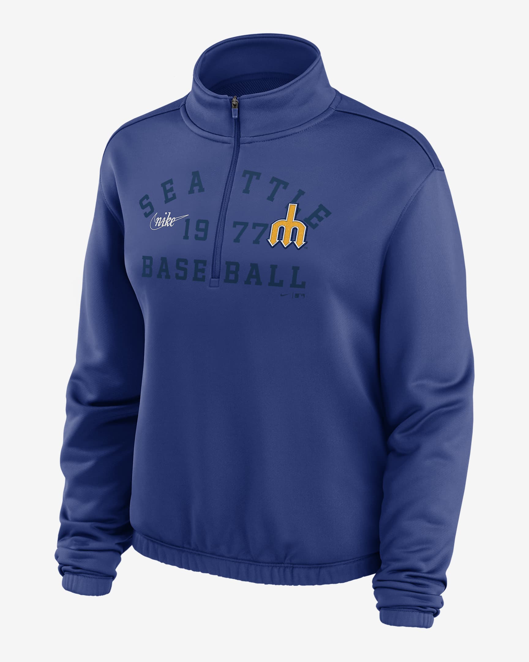 Nike Rewind Splice (MLB Seattle Mariners) Women's 1/2Zip Pullover