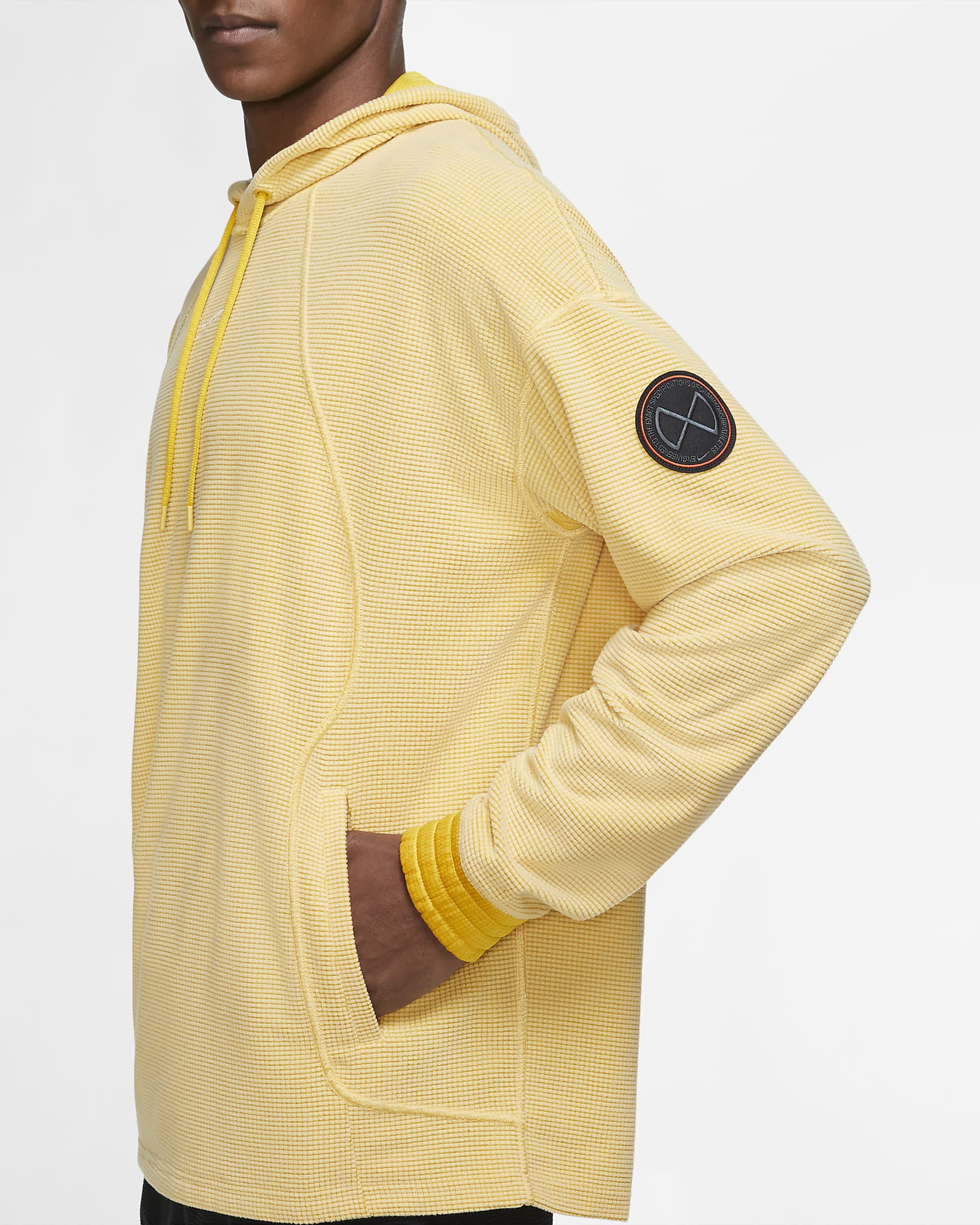 Nike Men's Fleece Pullover Training Hoodie - Dark Sulphur/Topaz Gold/Dark Sulphur/Sail