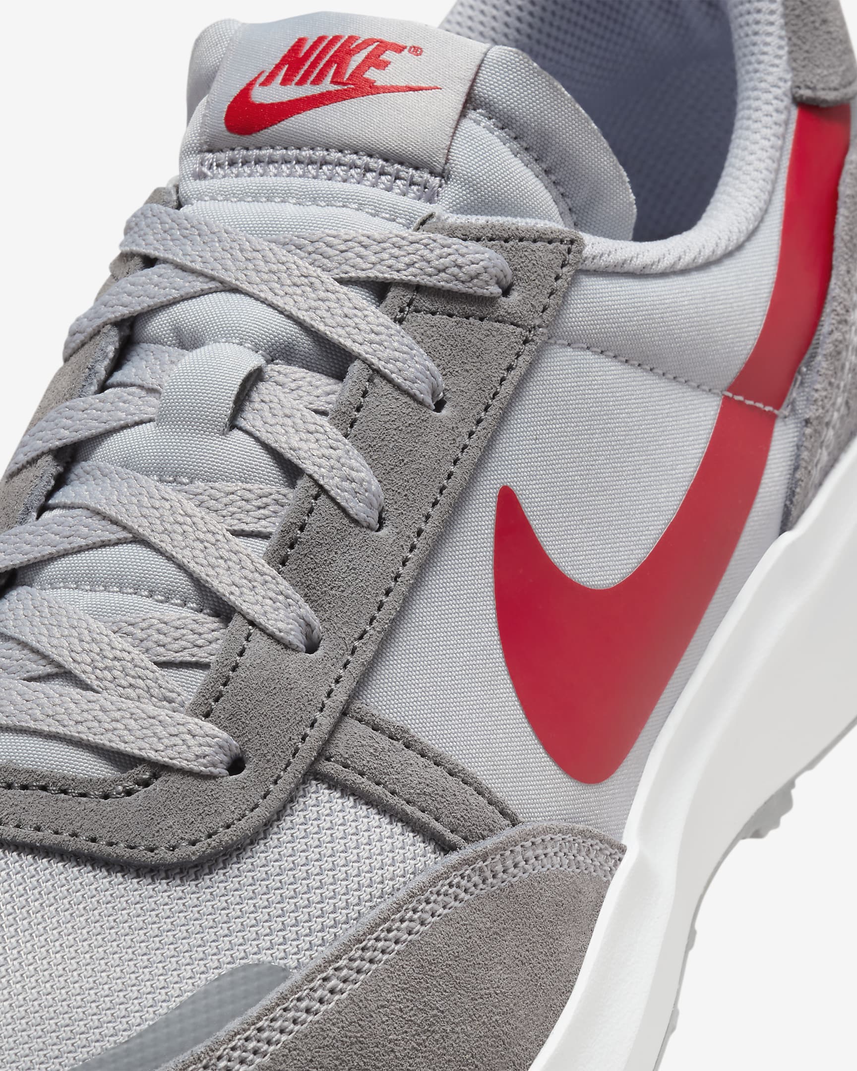 Nike Waffle Nav Men's Shoes - Wolf Grey/Cool Grey/White/University Red