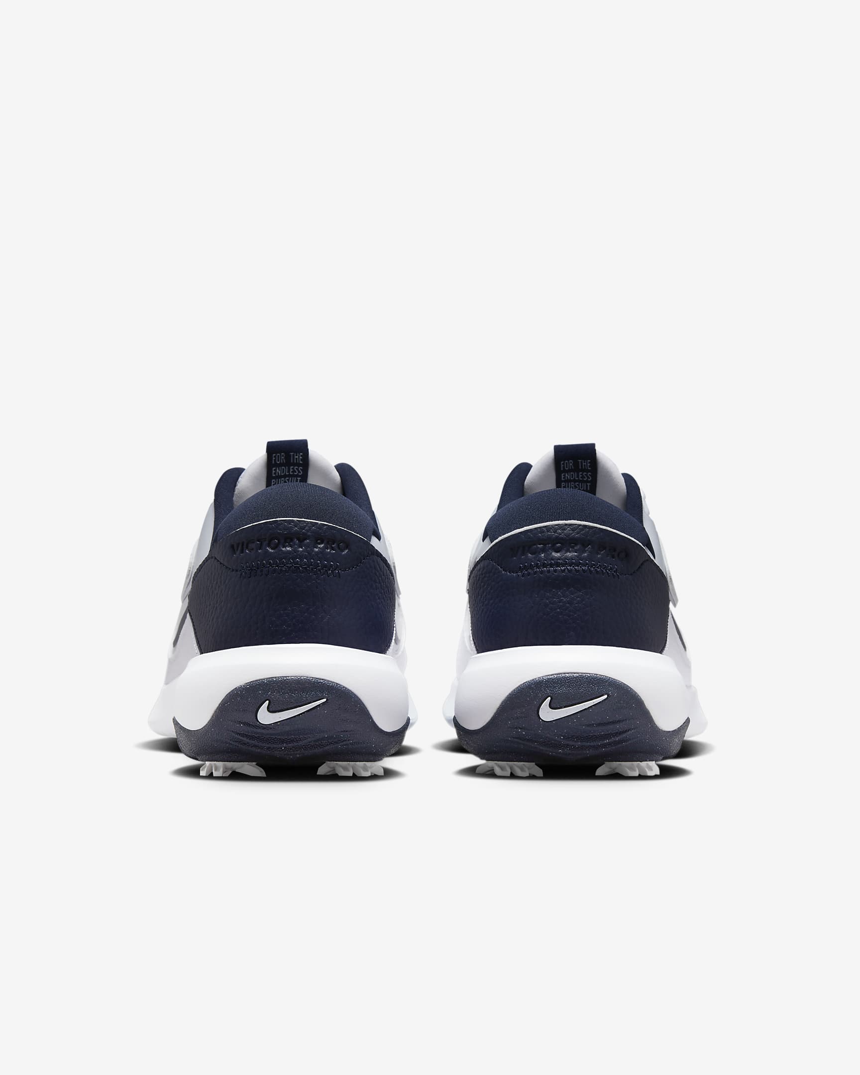 Nike Victory Pro 3 男款高爾夫鞋 (寬版) - 白色/Obsidian/Aquarius Blue/Football Grey